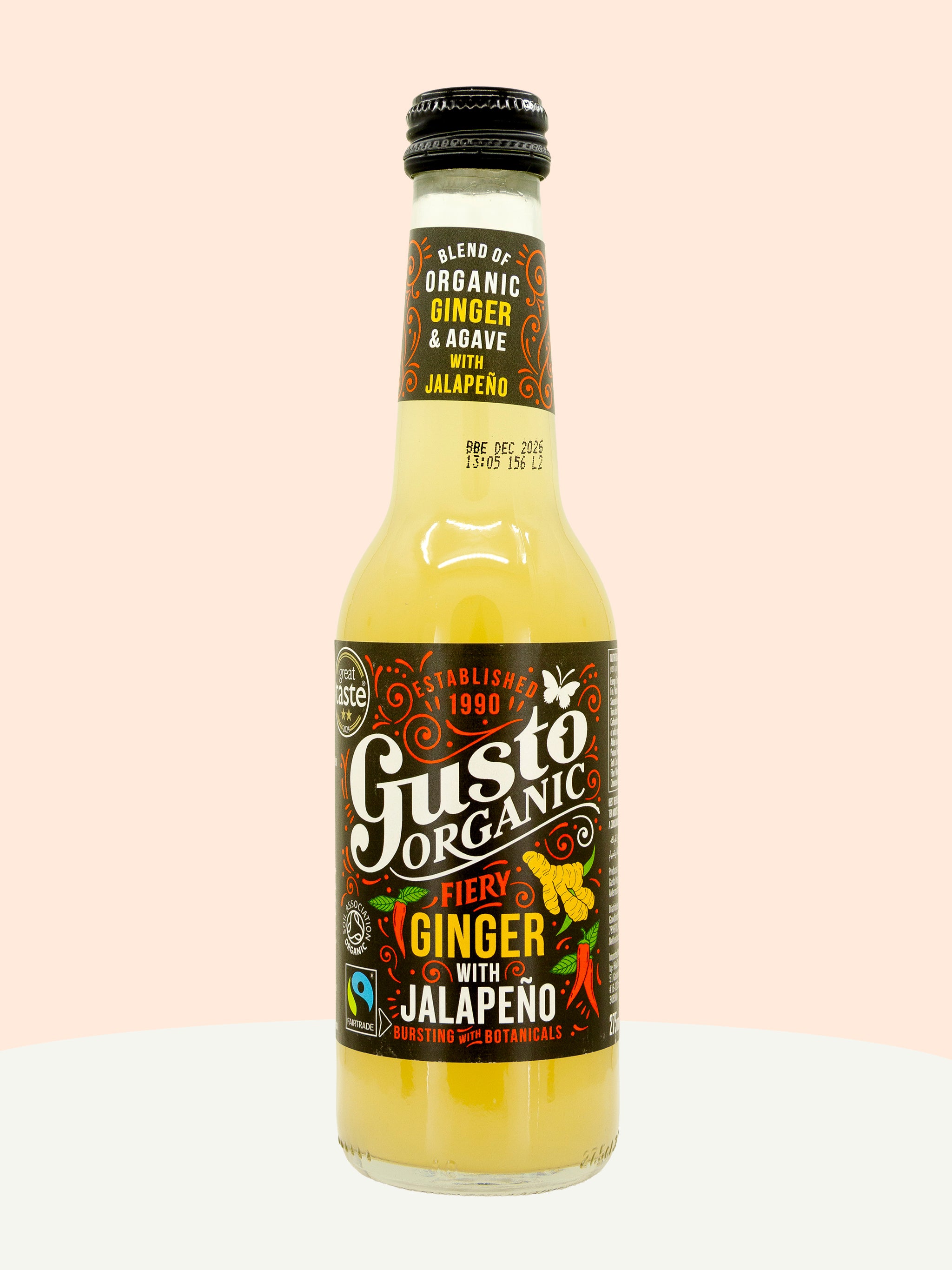 Fiery Ginger & Jalapeño Sparkling Drink