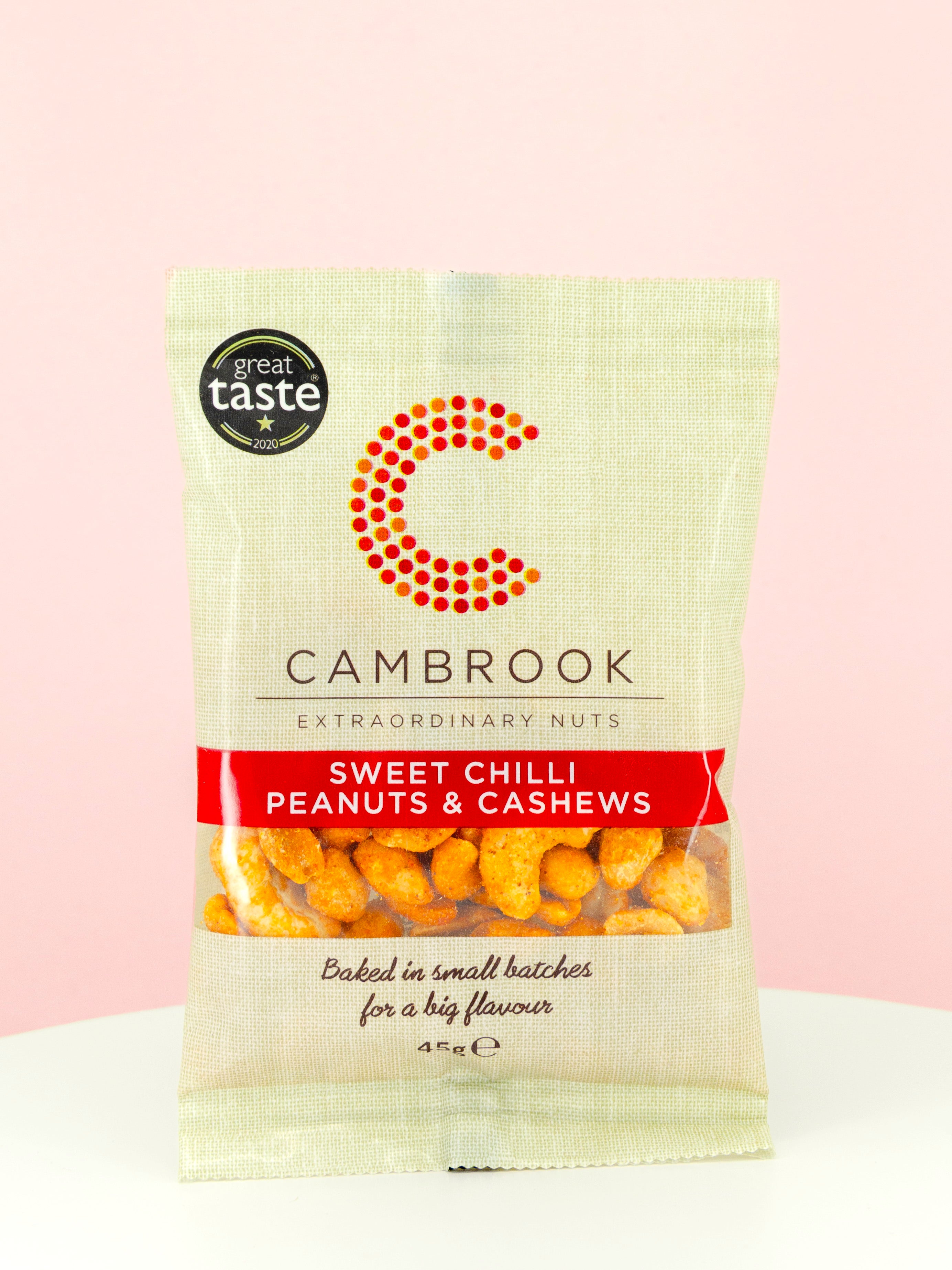 Cambrook Sweet Chilli Peanuts & Cashews 45g