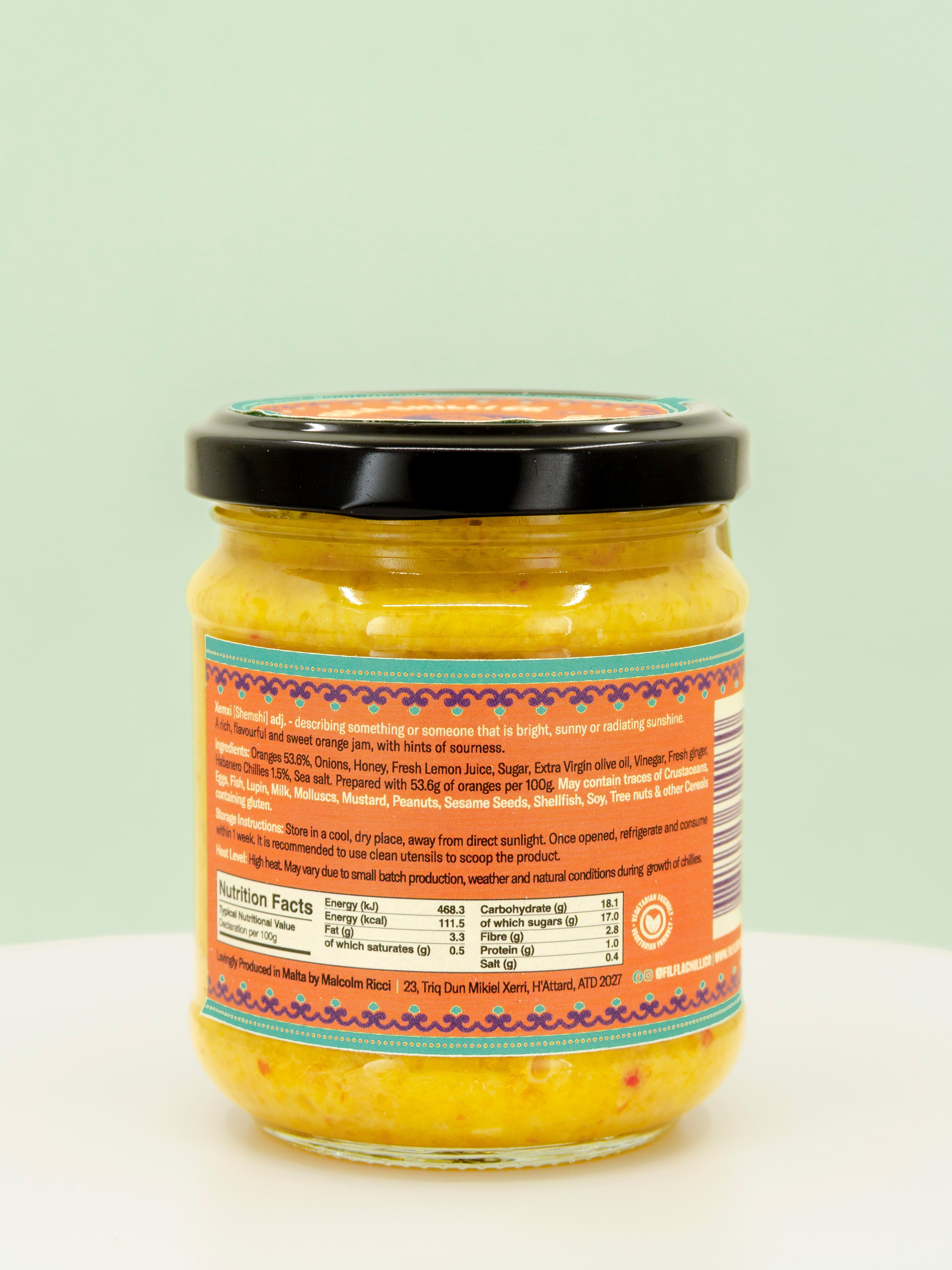 Xemxi Orange Habanero Jam