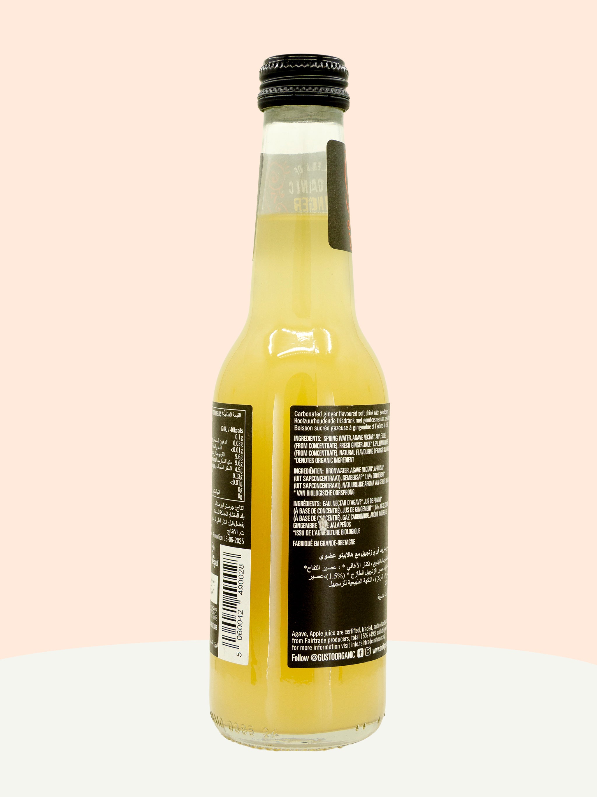 Fiery Ginger & Jalapeño Sparkling Drink