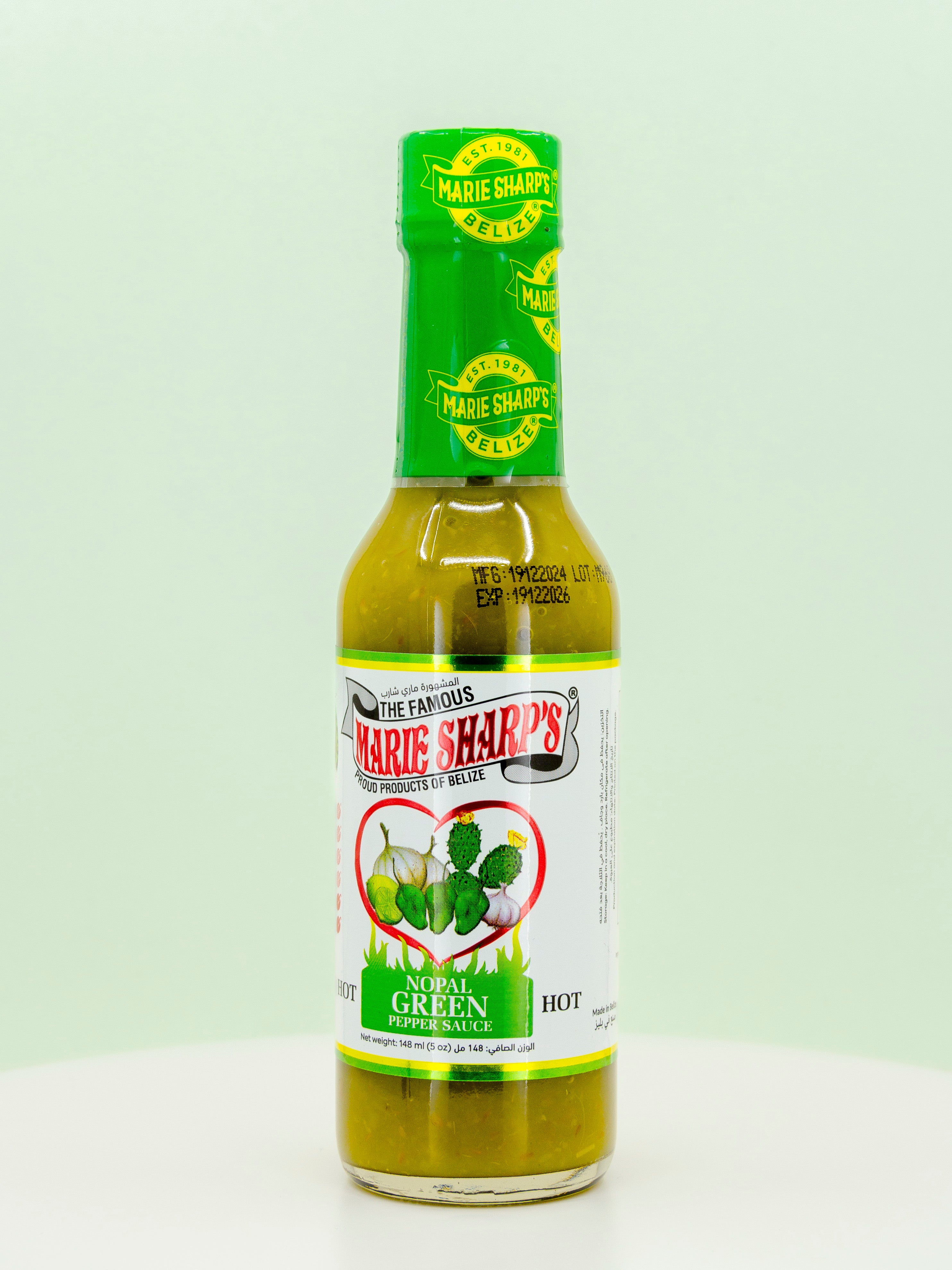 Nopal Green Pepper Hot Sauce