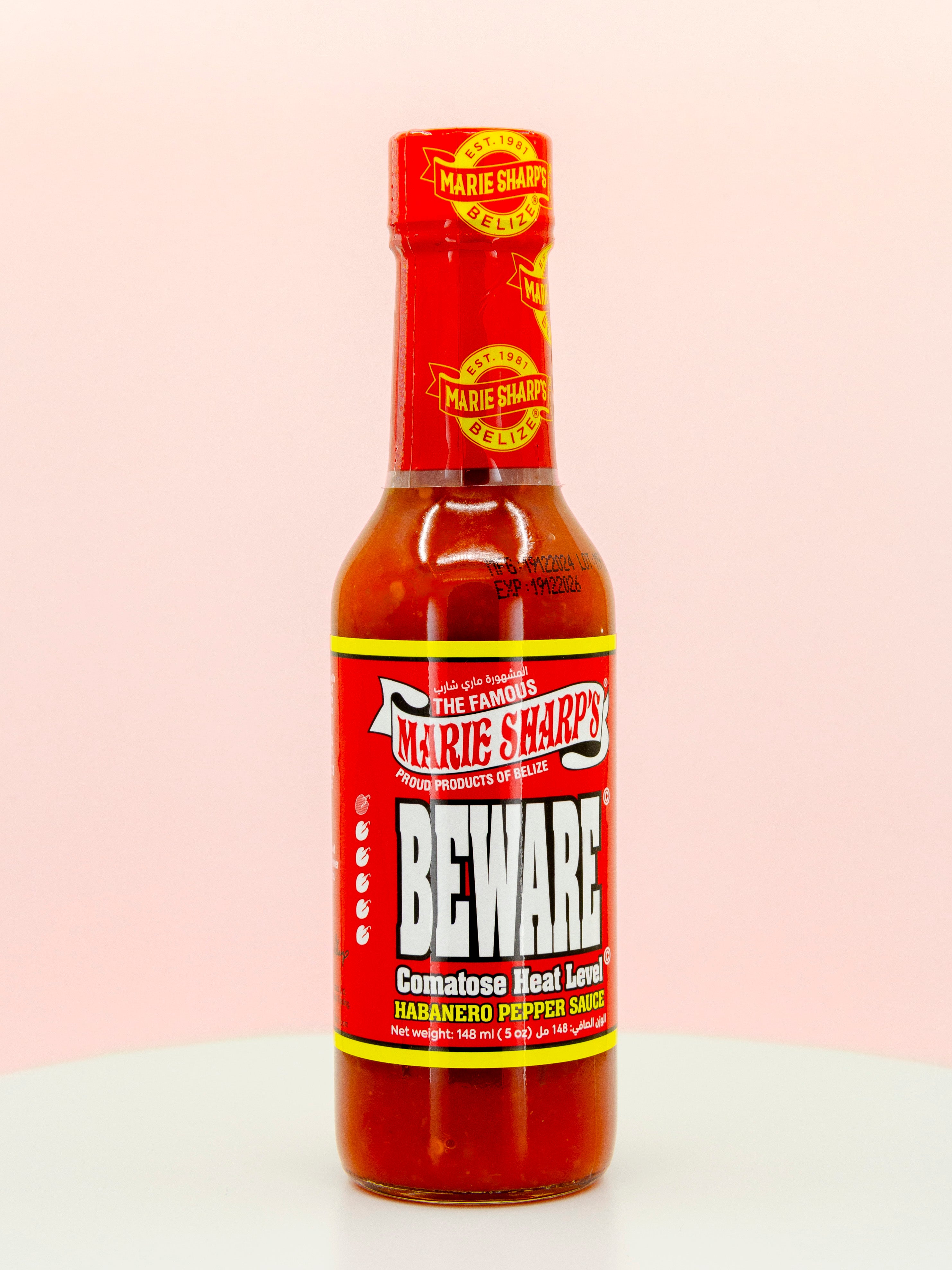 BEWARE Habanero Pepper Hot Sauce