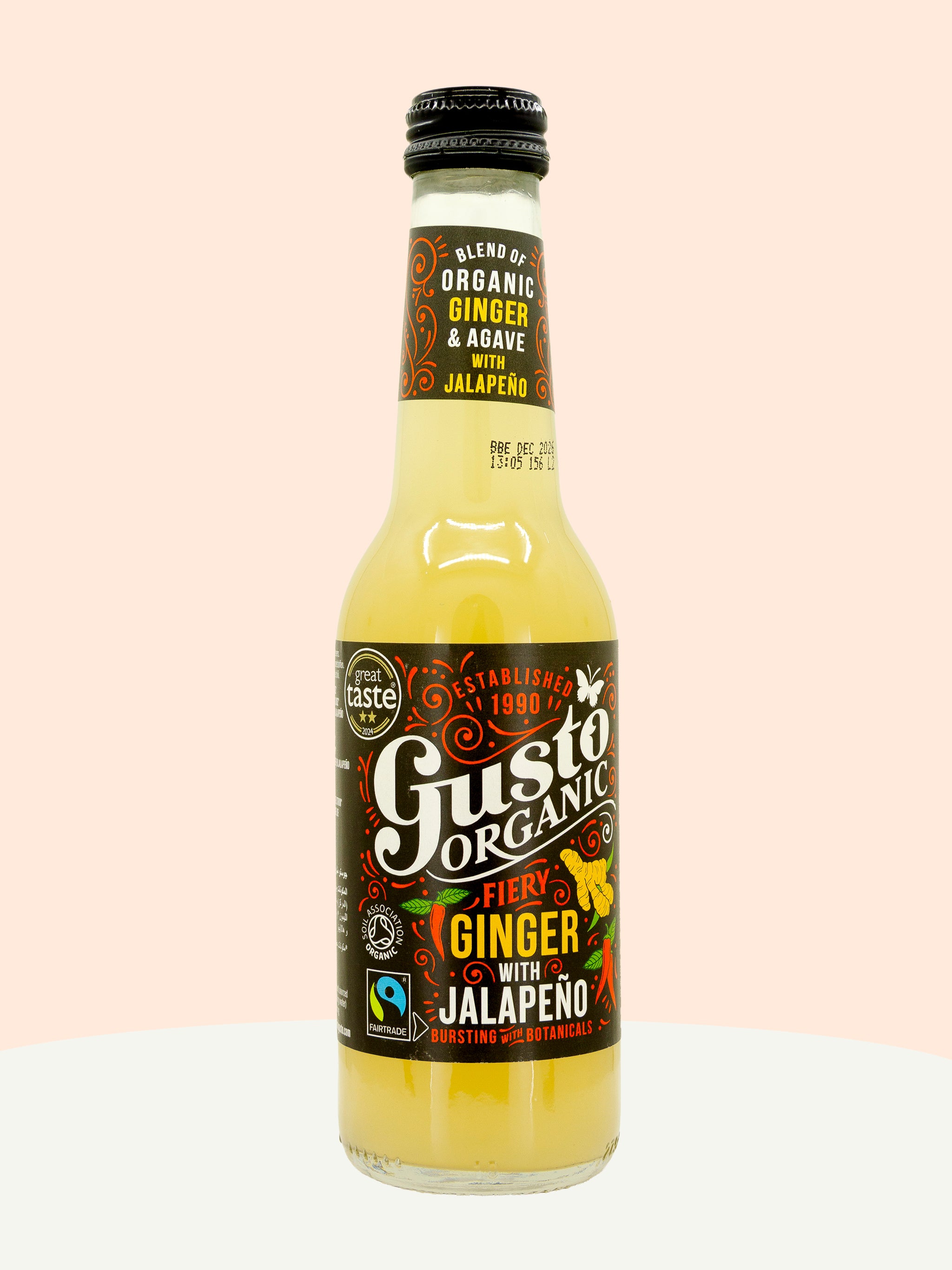 Fiery Ginger & Jalapeño Sparkling Drink
