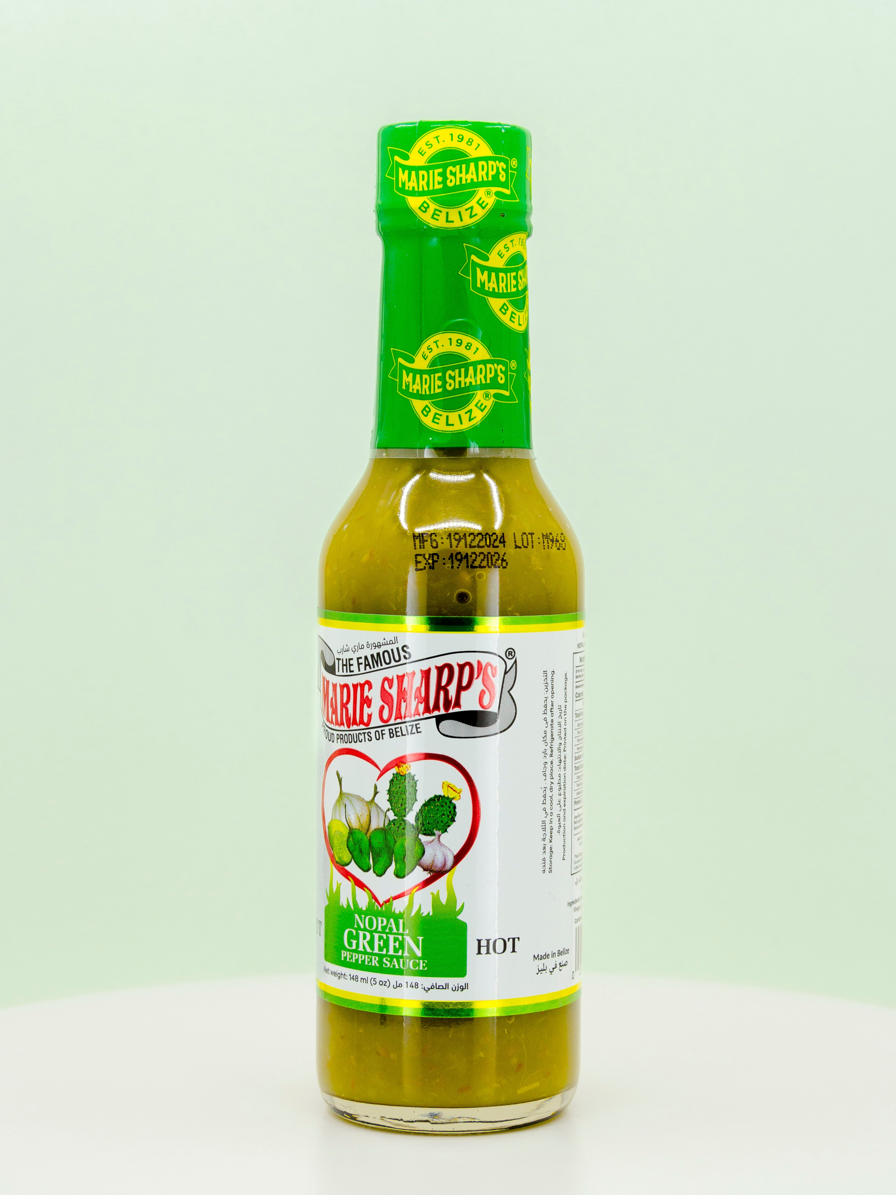 Nopal Green Pepper Hot Sauce