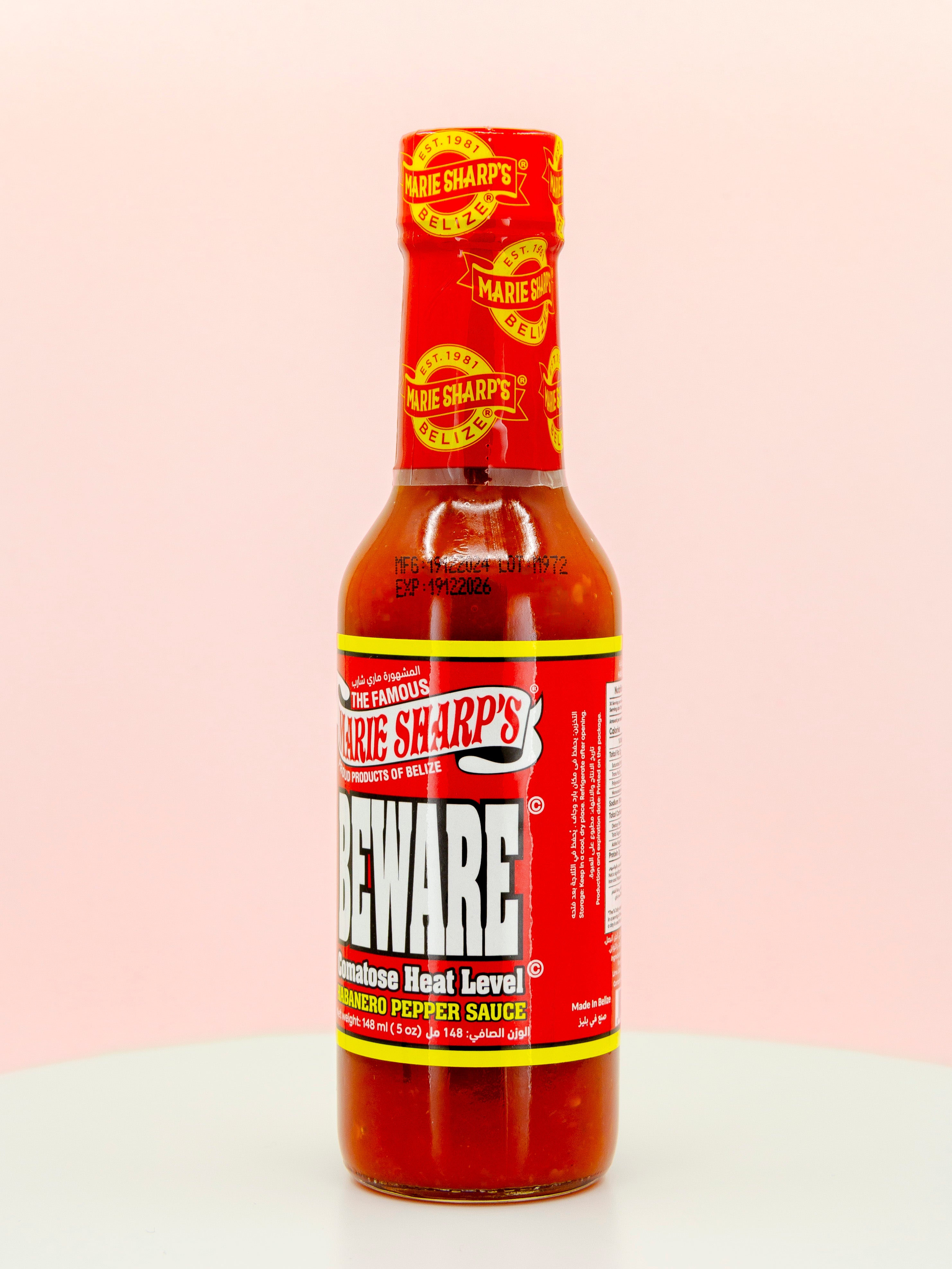 BEWARE Habanero Pepper Hot Sauce