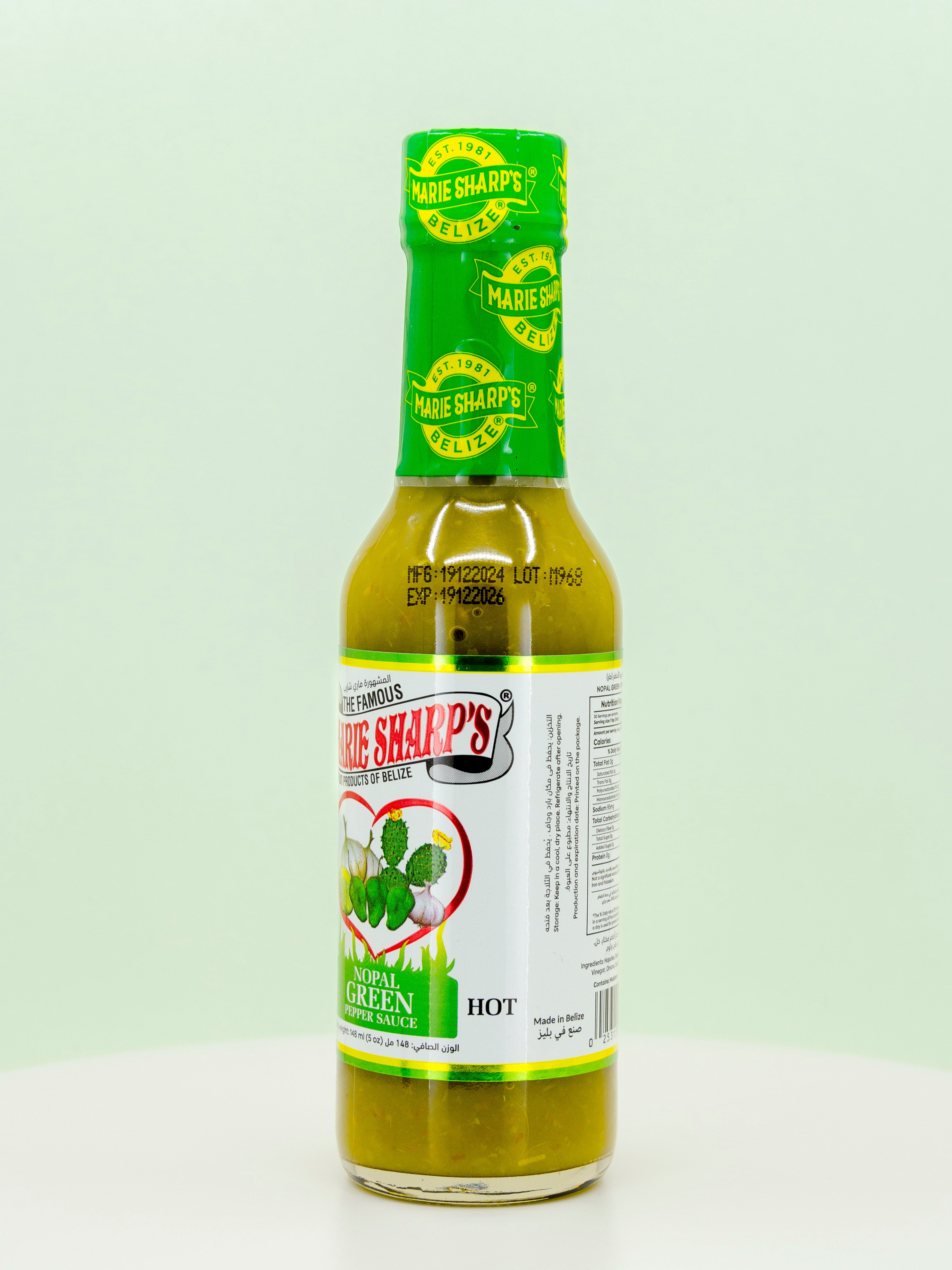 Nopal Green Pepper Hot Sauce