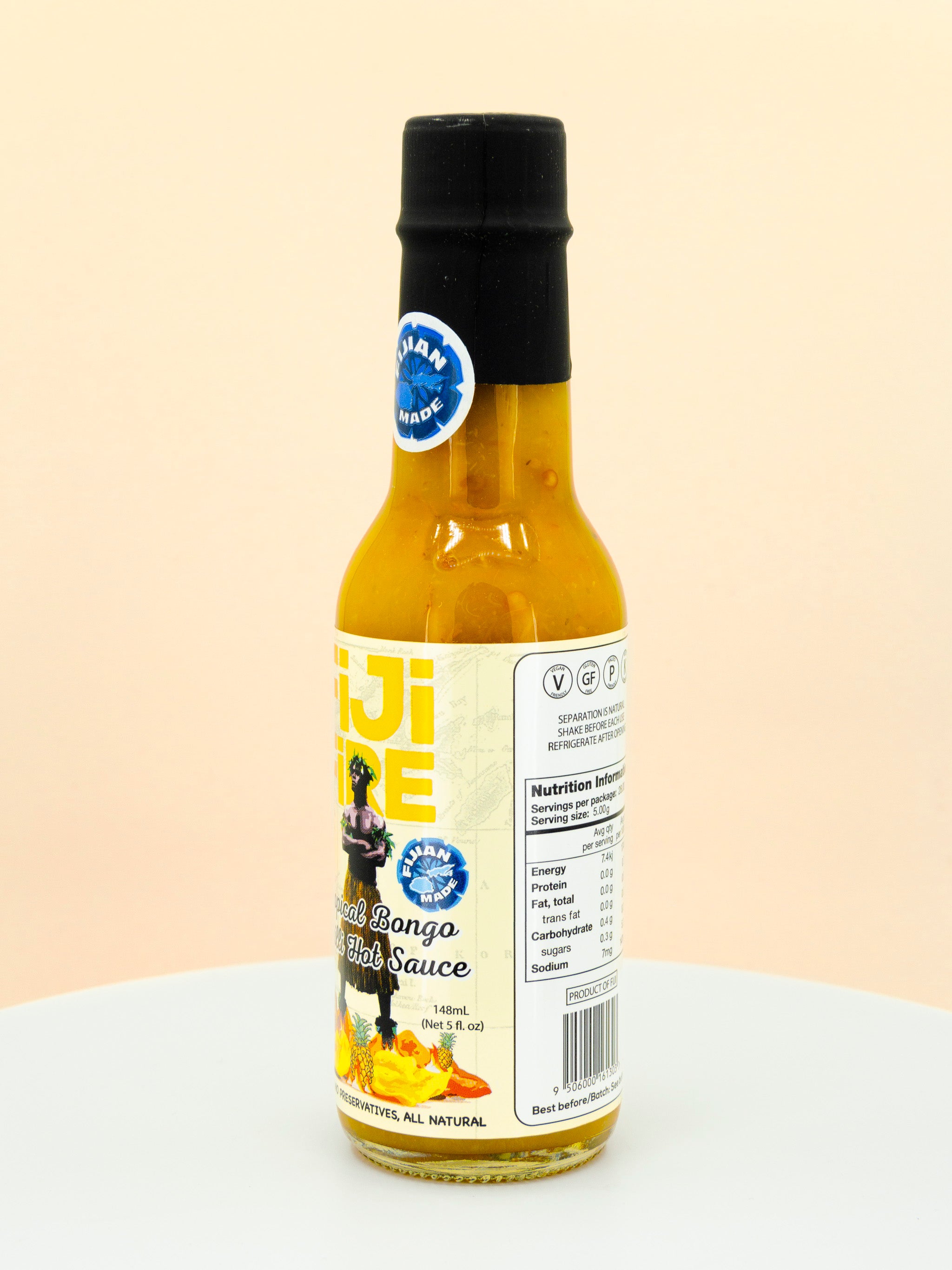 Fiji Fire Tropical Bongo Chilli Hot Sauce