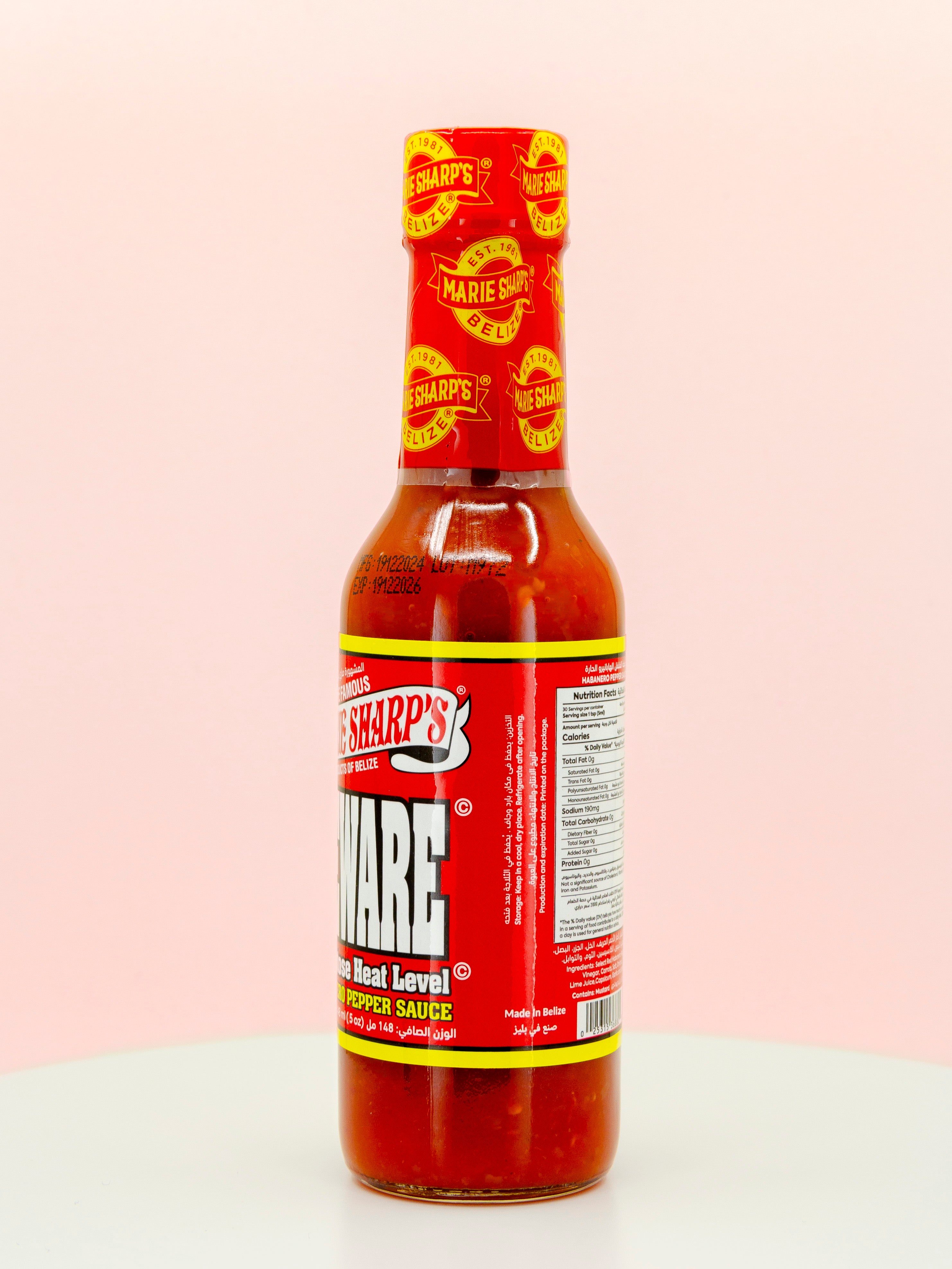 BEWARE Habanero Pepper Hot Sauce