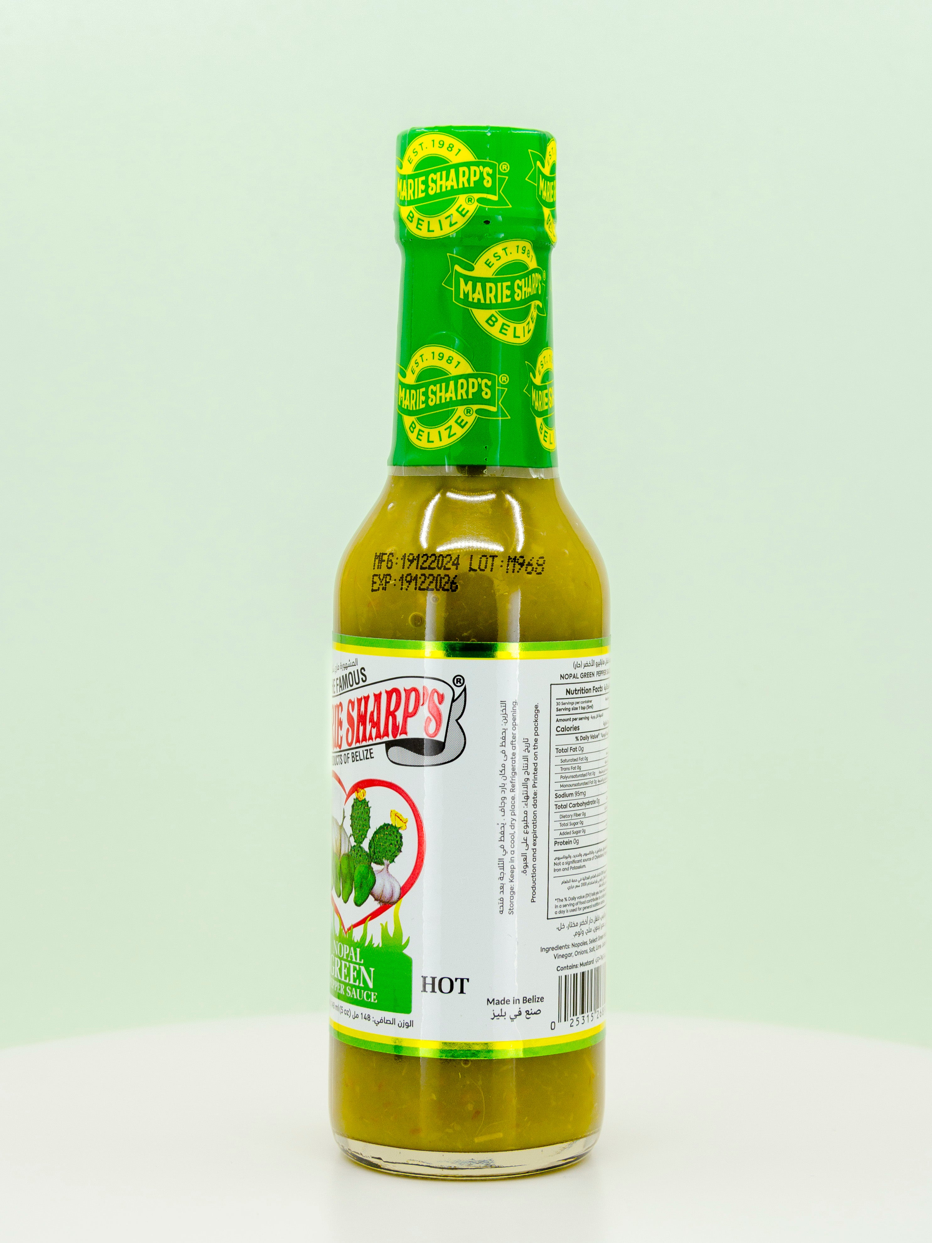 Nopal Green Pepper Hot Sauce