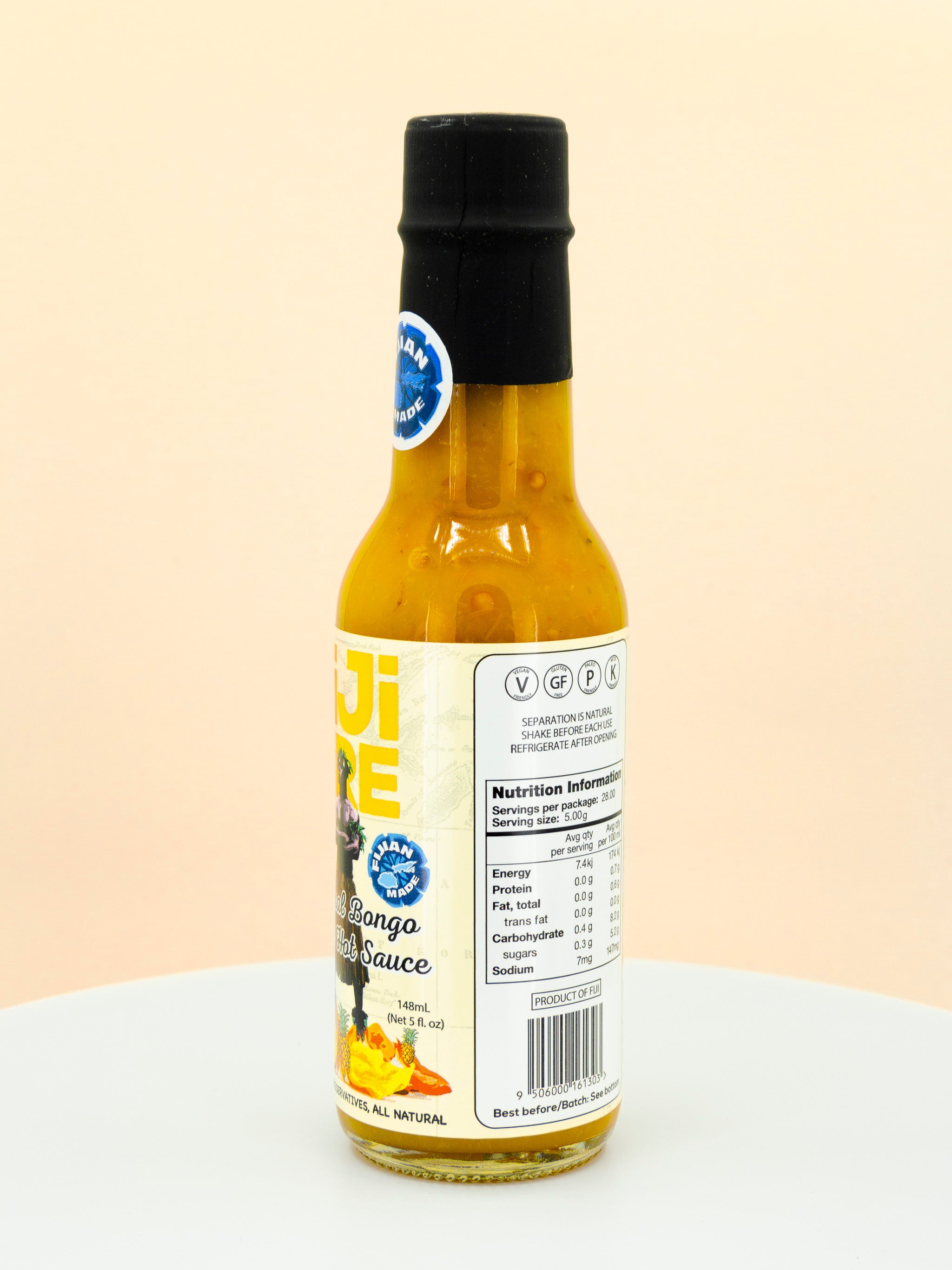 Fiji Fire Tropical Bongo Chilli Hot Sauce