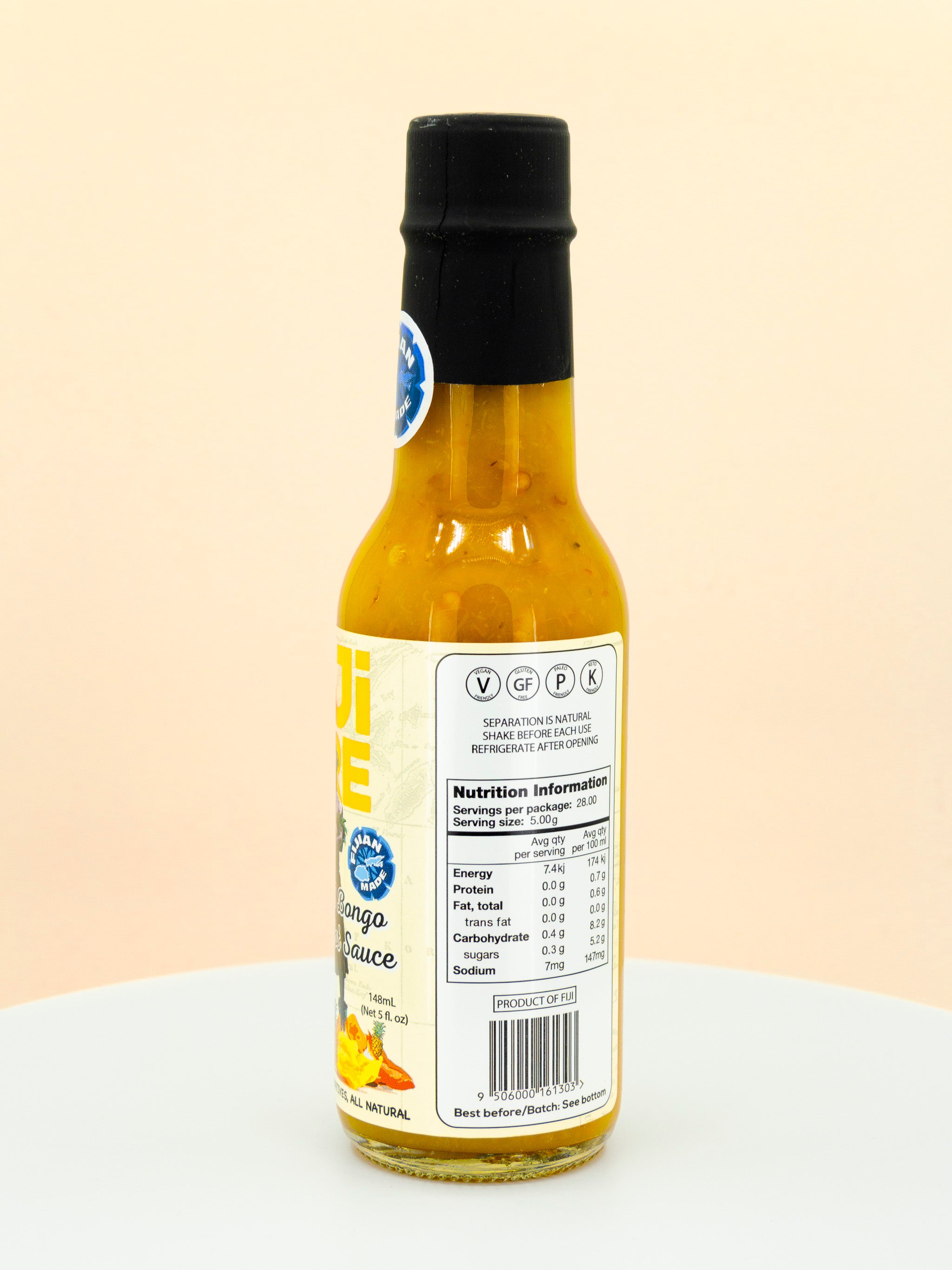 Fiji Fire Tropical Bongo Chilli Hot Sauce