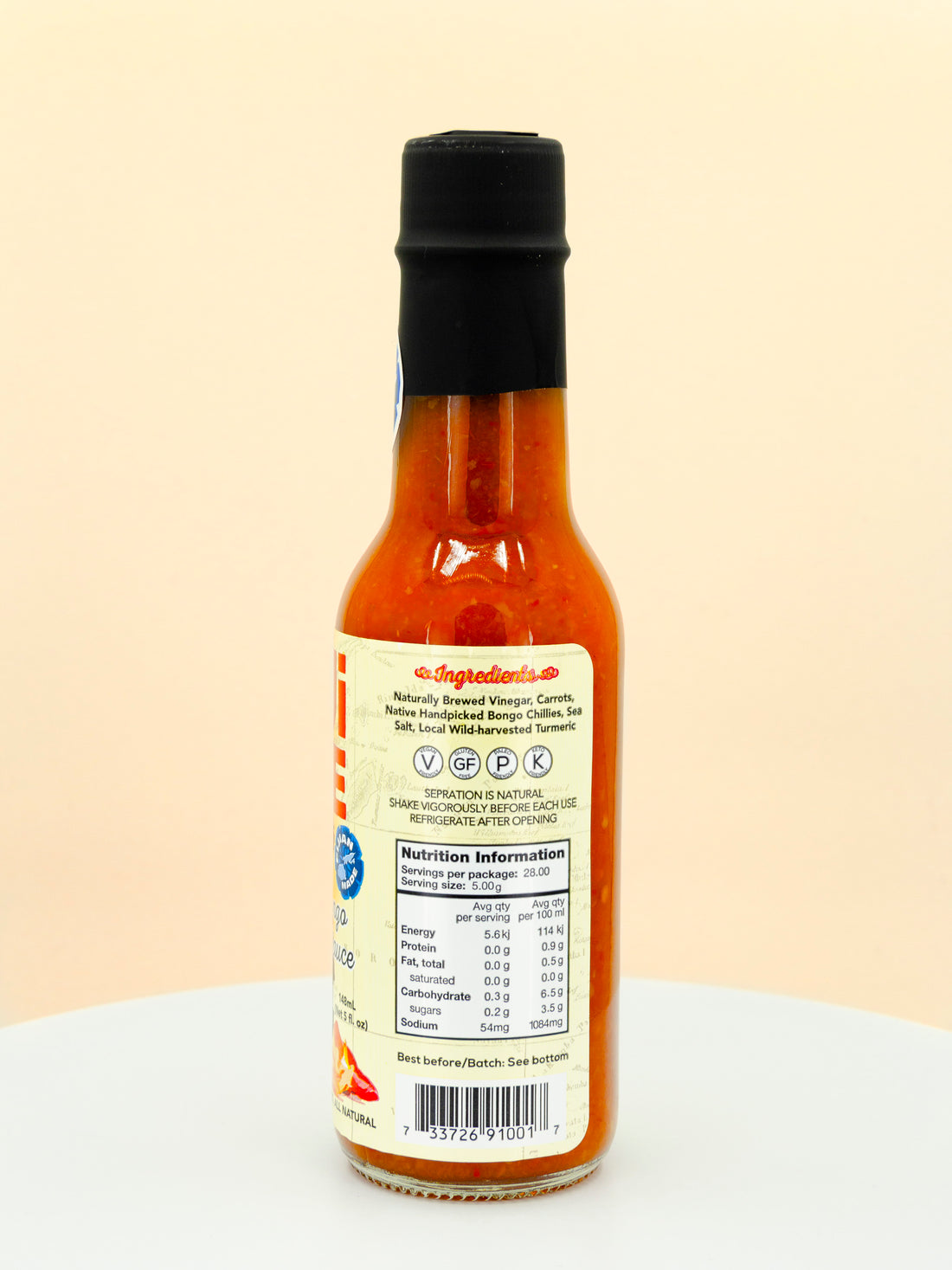 Fiji Fire Native Bongo Chilli Hot Sauce
