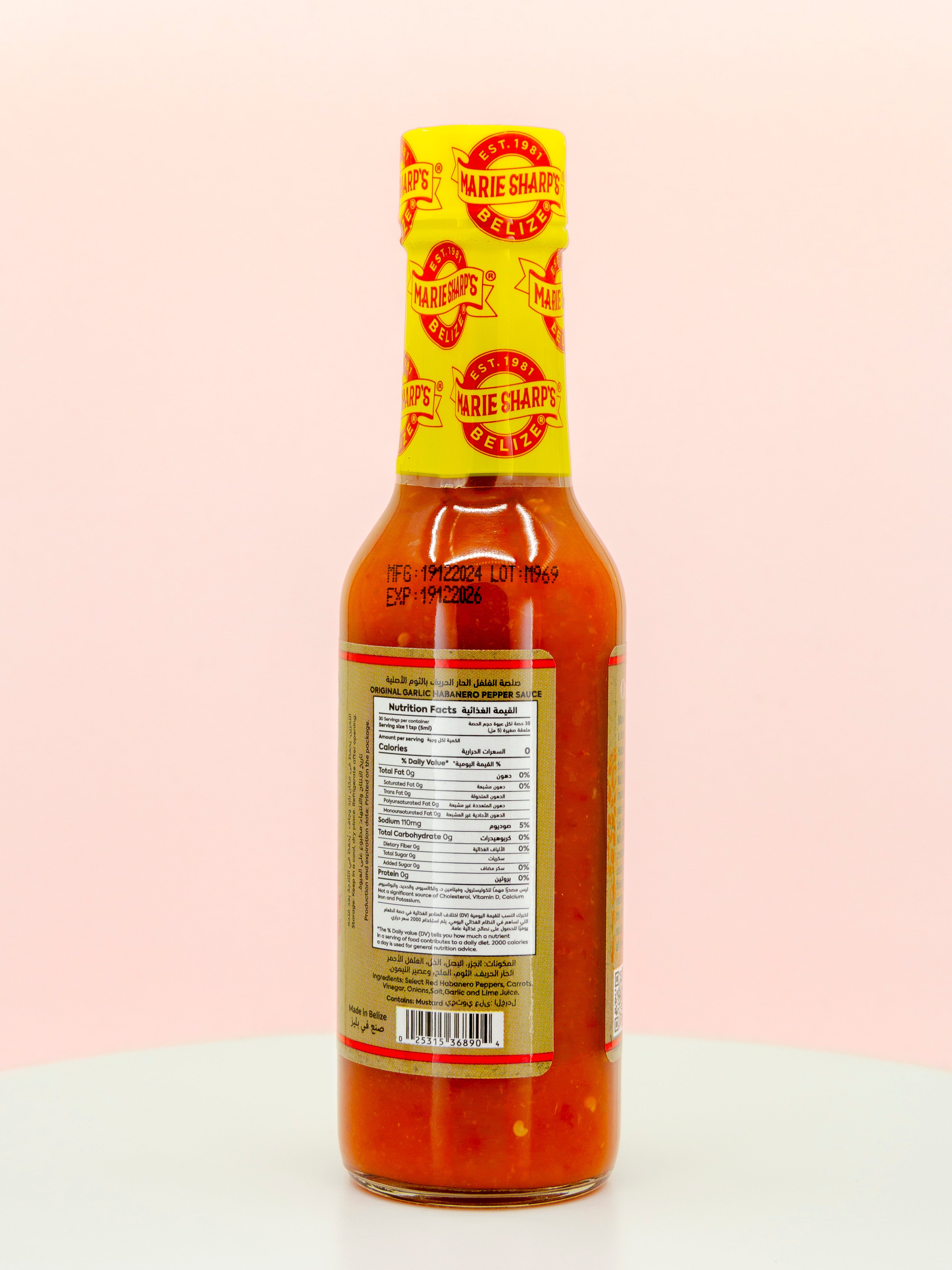 Original Garlic Habanero Pepper Hot Sauce