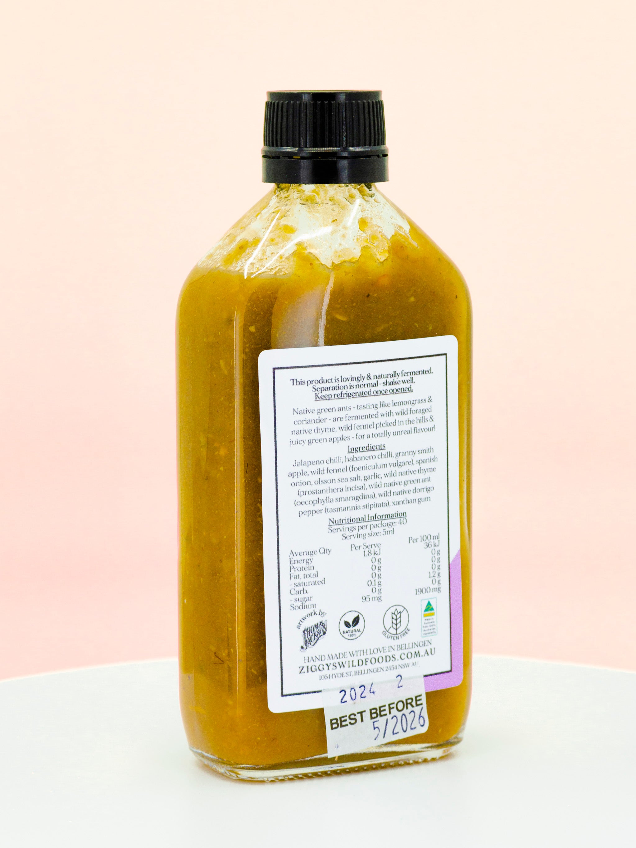 Native Green Ant Green Apple & Wild Fennel Hot Sauce