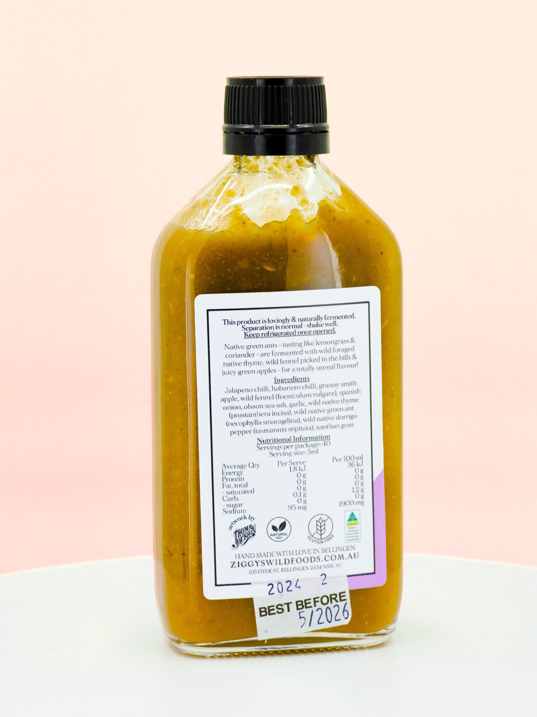 Native Green Ant Green Apple & Wild Fennel Hot Sauce