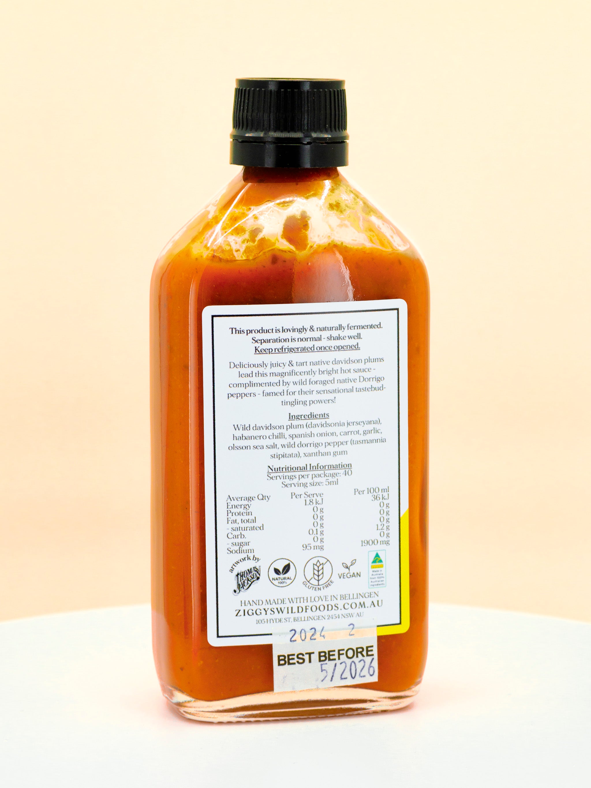 Native Davidson Plum & Wild Dorrigo Hot Sauce