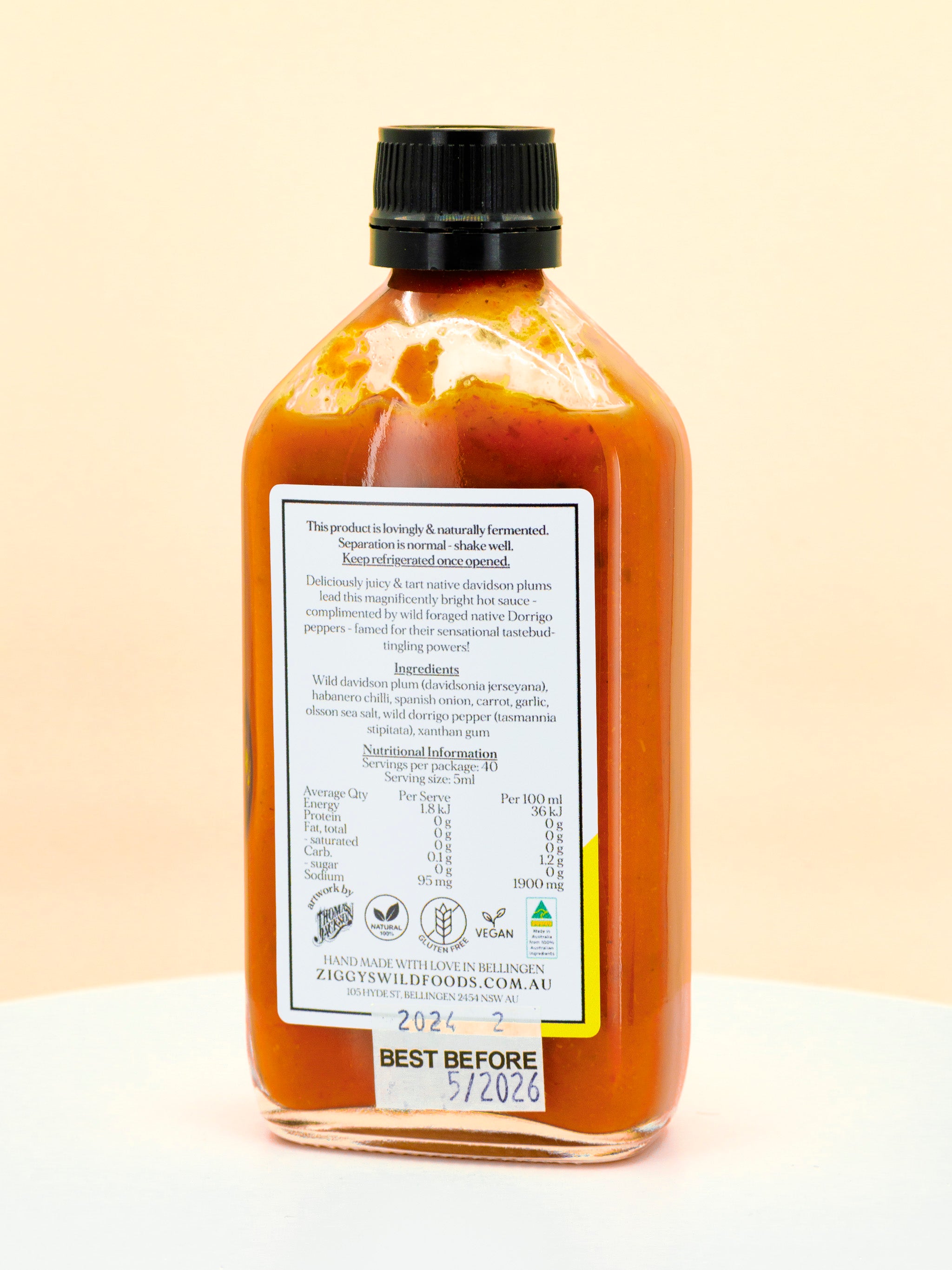 Native Davidson Plum & Wild Dorrigo Hot Sauce