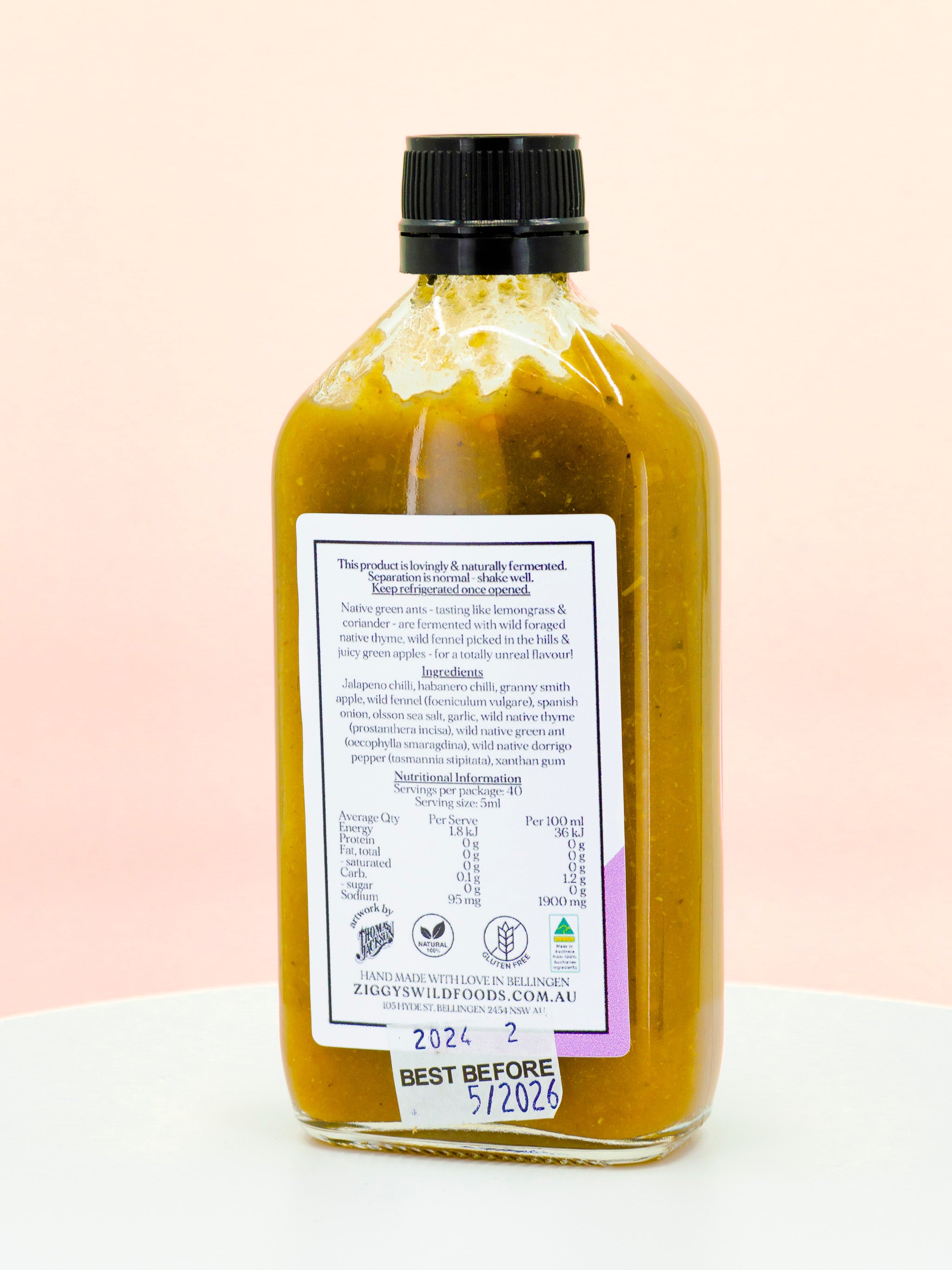 Native Green Ant Green Apple & Wild Fennel Hot Sauce