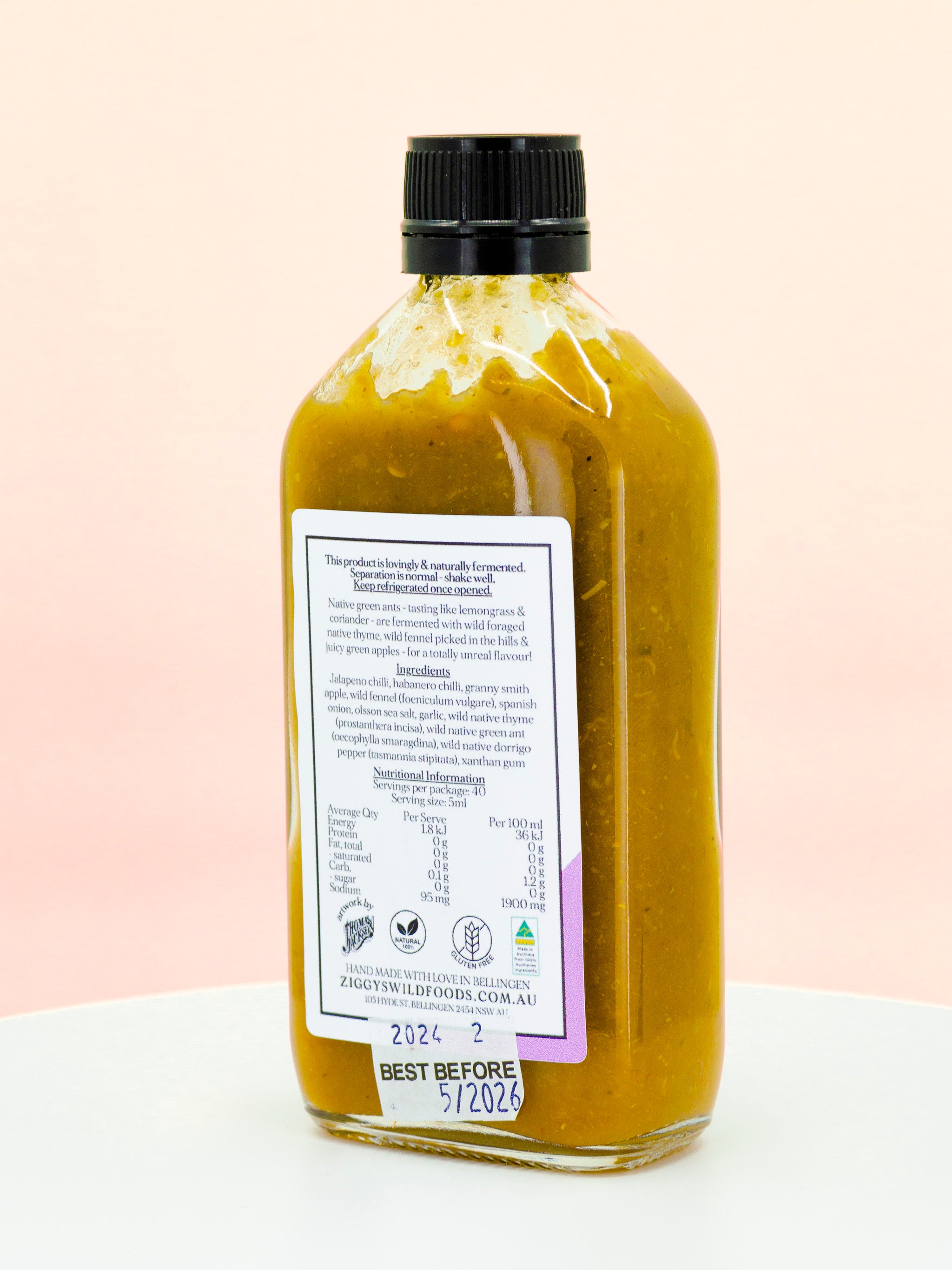 Native Green Ant Green Apple & Wild Fennel Hot Sauce