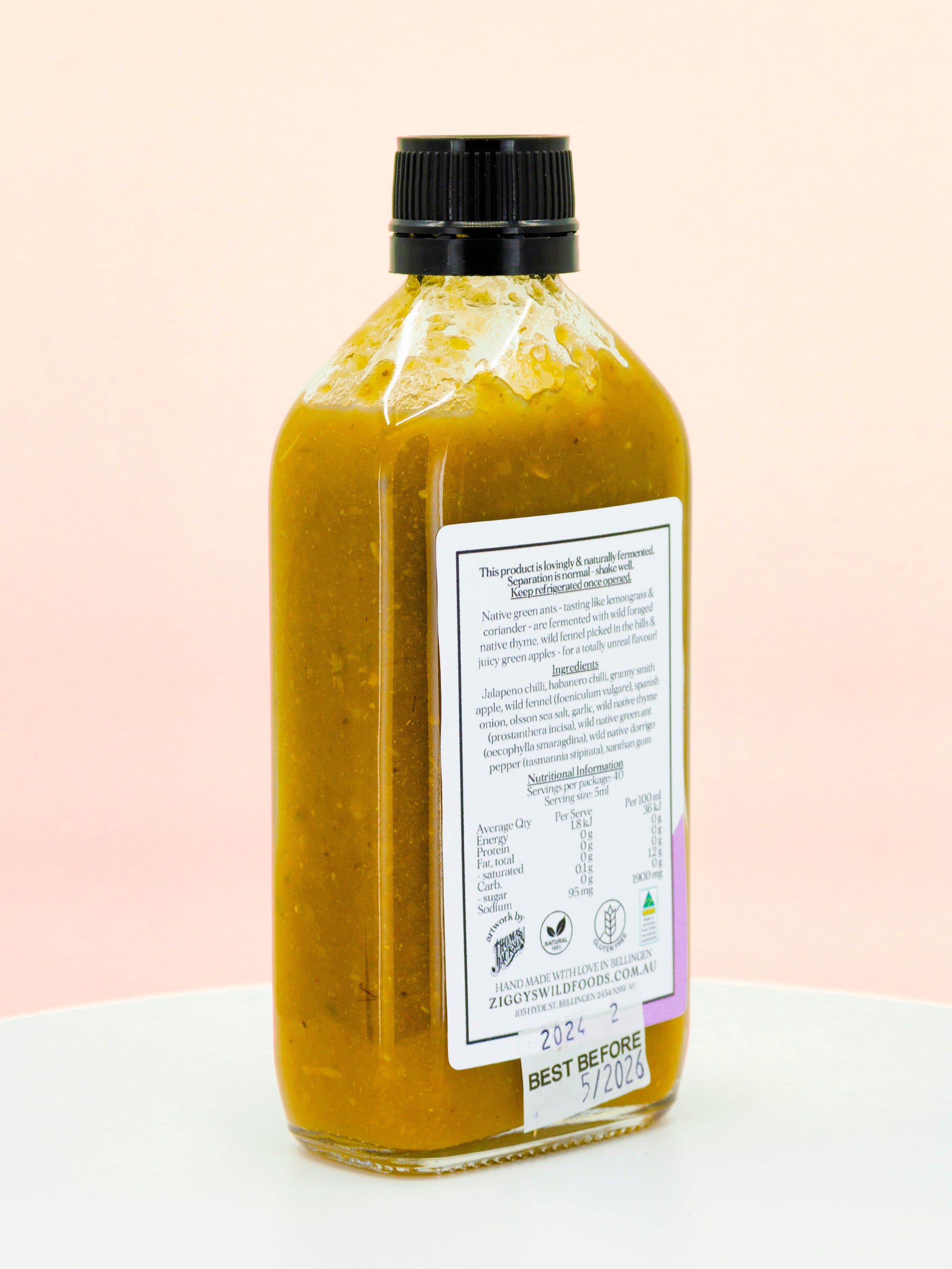 Native Green Ant Green Apple & Wild Fennel Hot Sauce