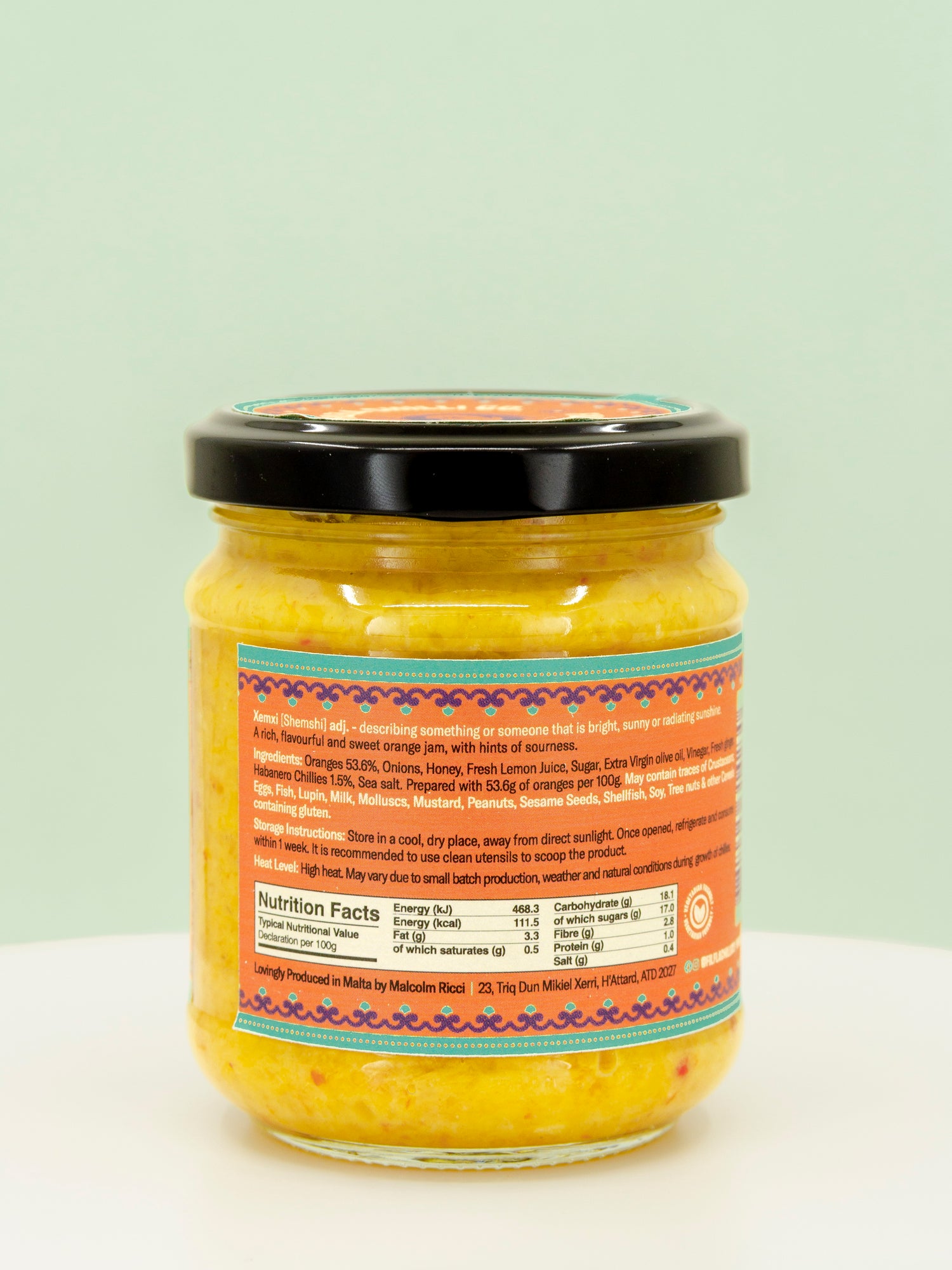 Xemxi Orange Habanero Jam