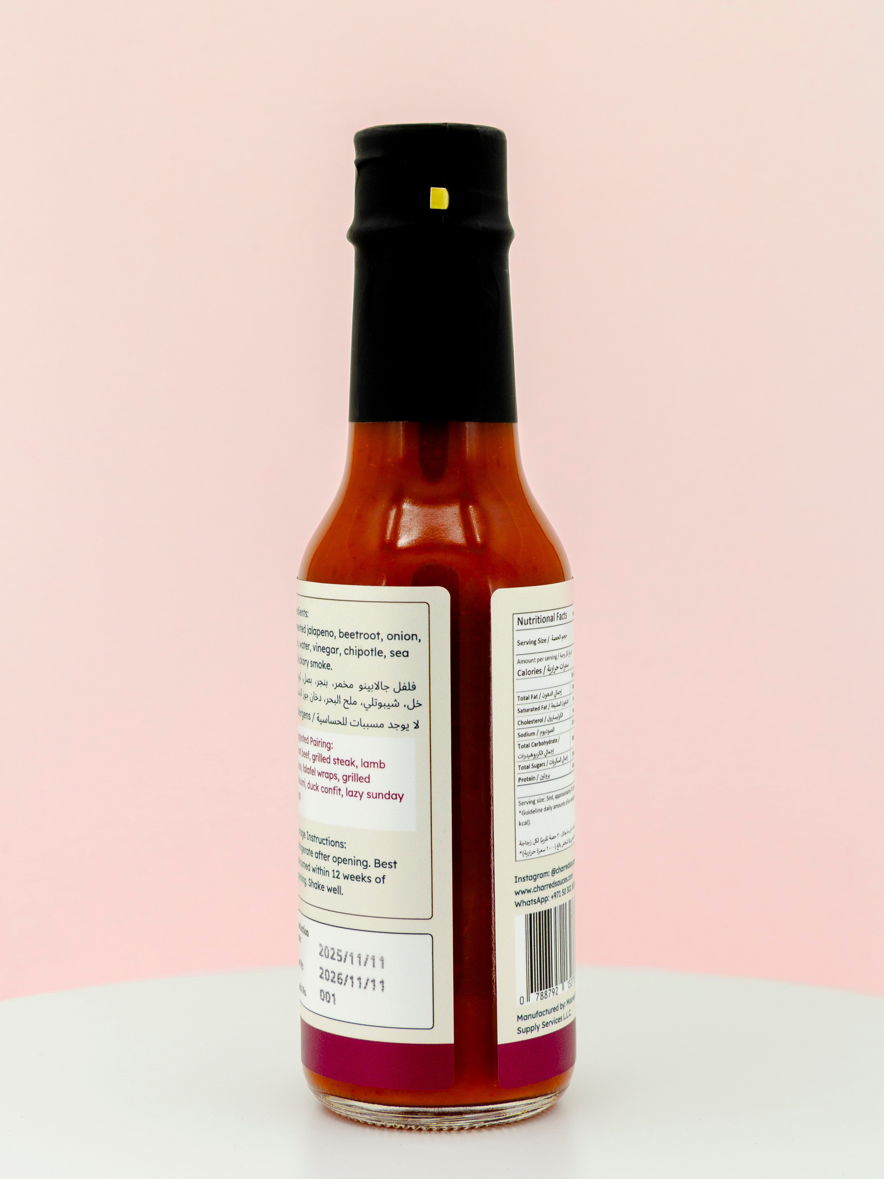 CHARRED Beetroot Jalapeno Hot Sauce