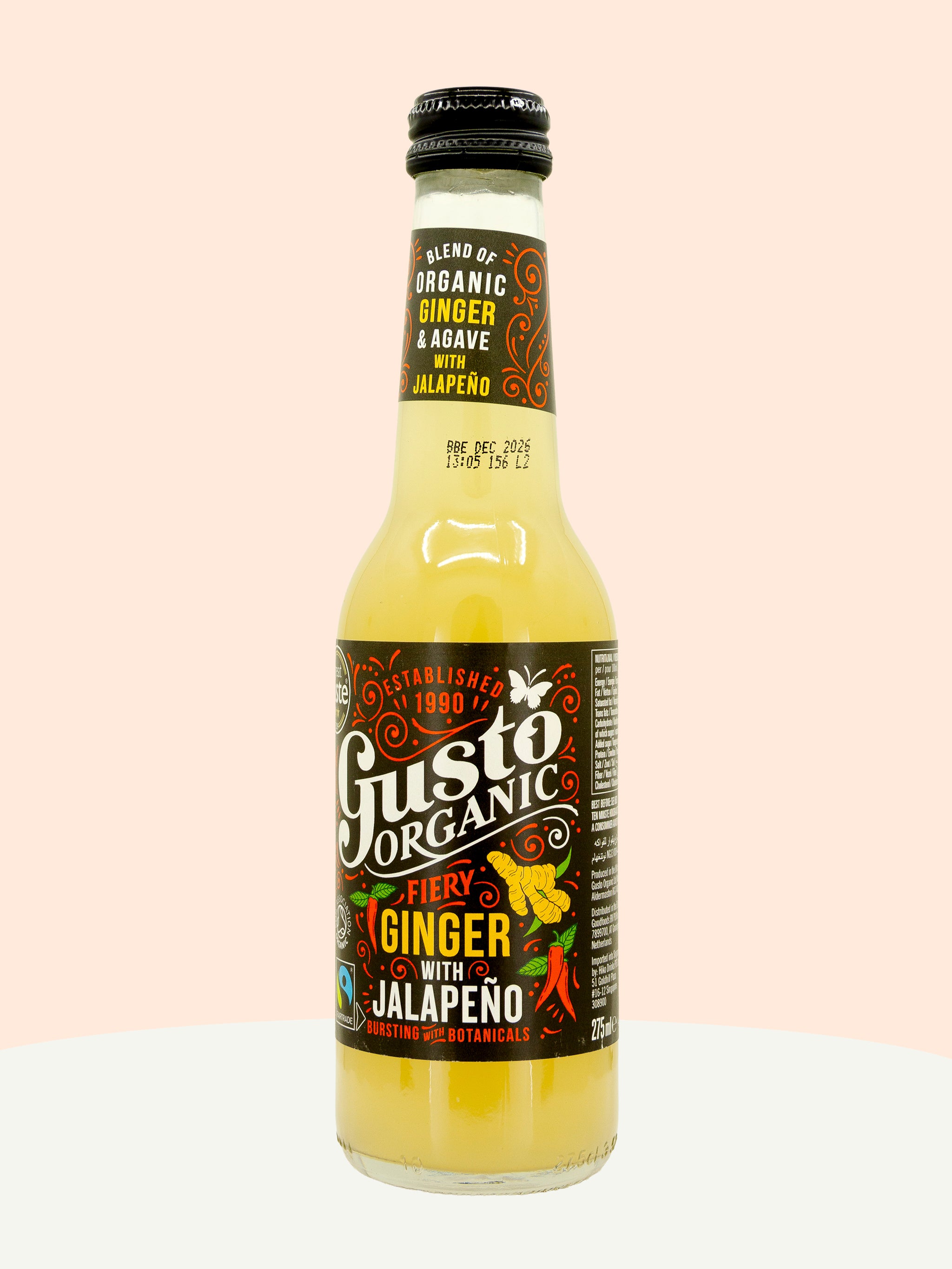 Fiery Ginger &amp; Jalapeño Sparkling Drink