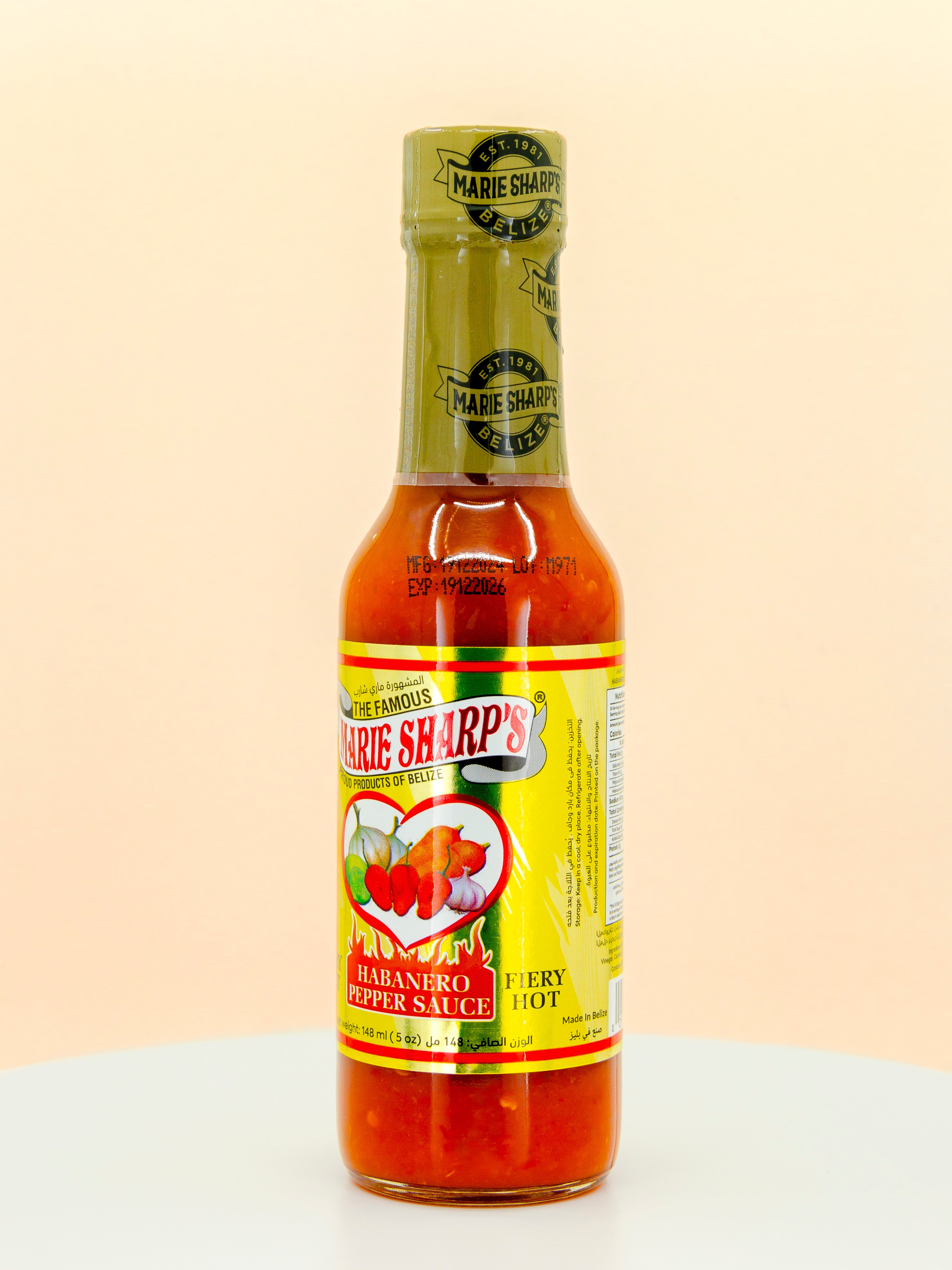Fiery Hot Habanero Pepper Hot Sauce