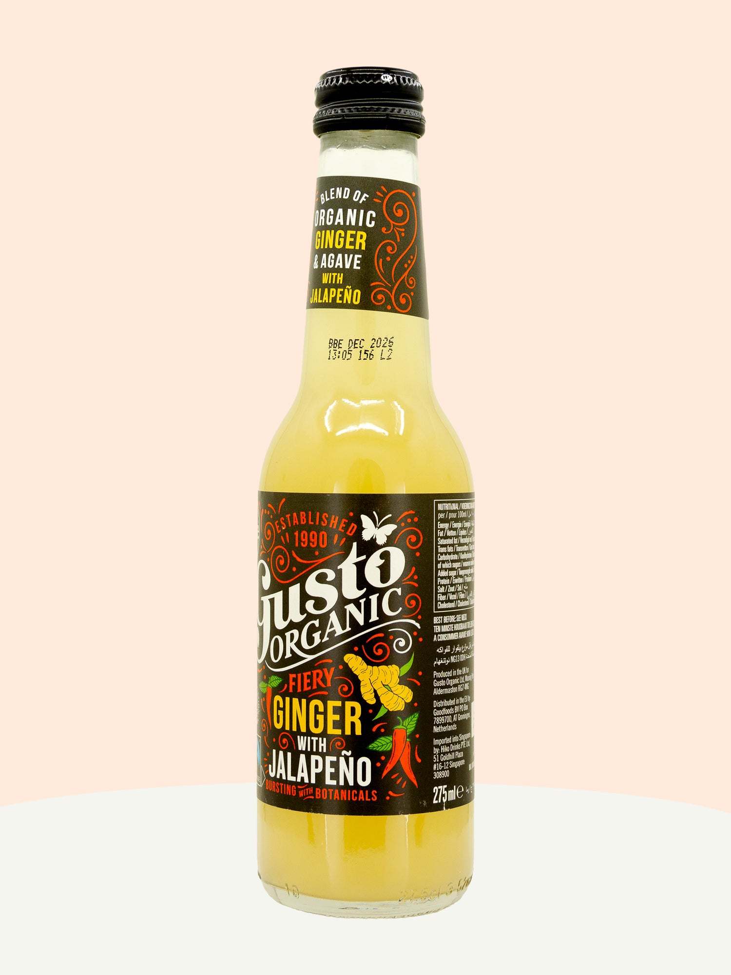 Fiery Ginger &amp; Jalapeño Sparkling Drink