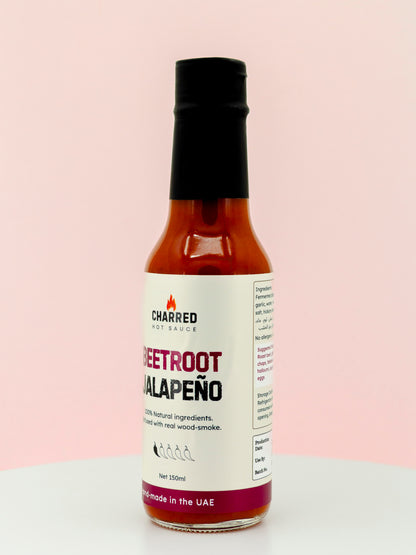 CHARRED Beetroot Jalapeno Hot Sauce