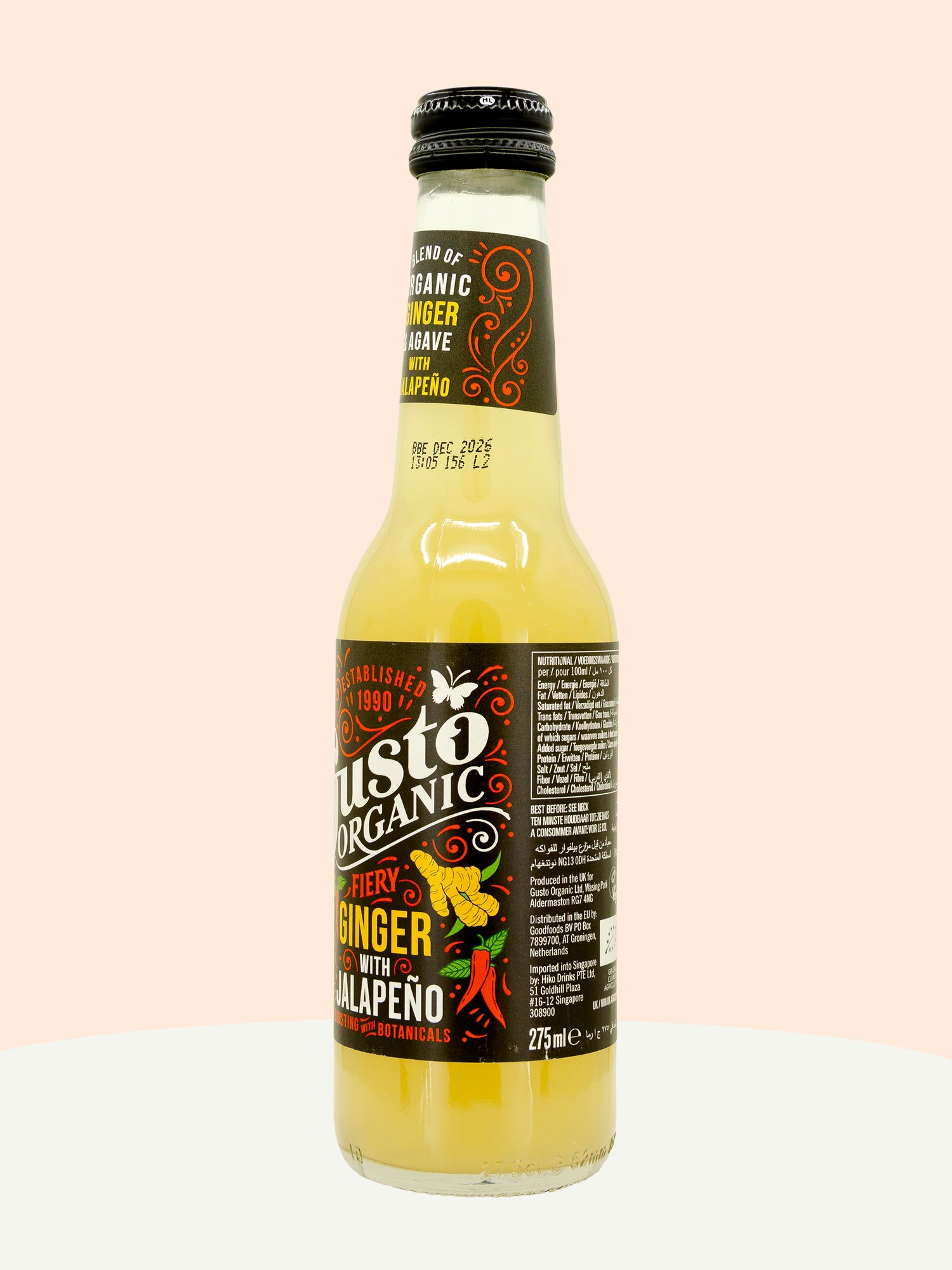 Fiery Ginger &amp; Jalapeño Sparkling Drink