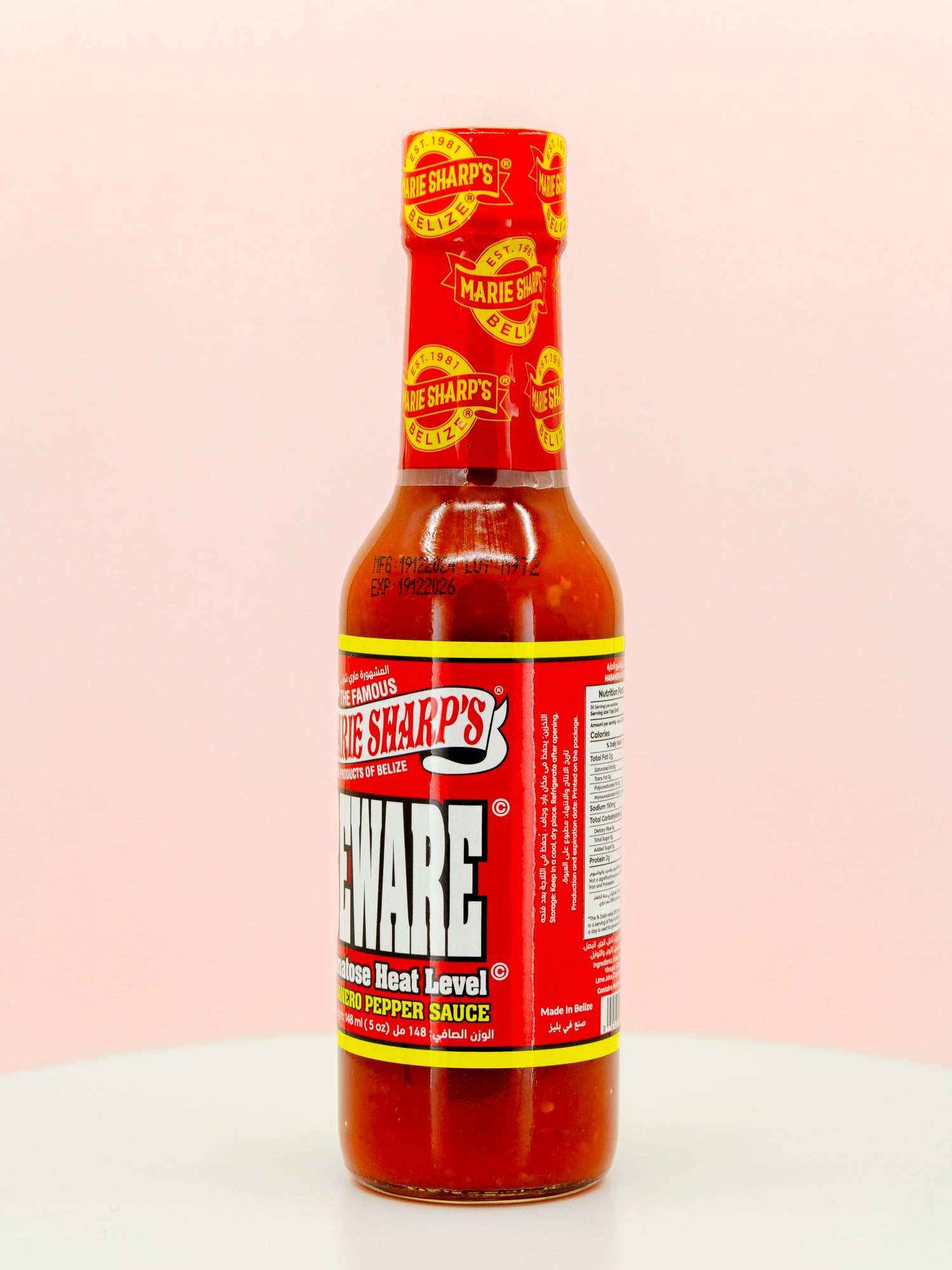 BEWARE Habanero Pepper Hot Sauce