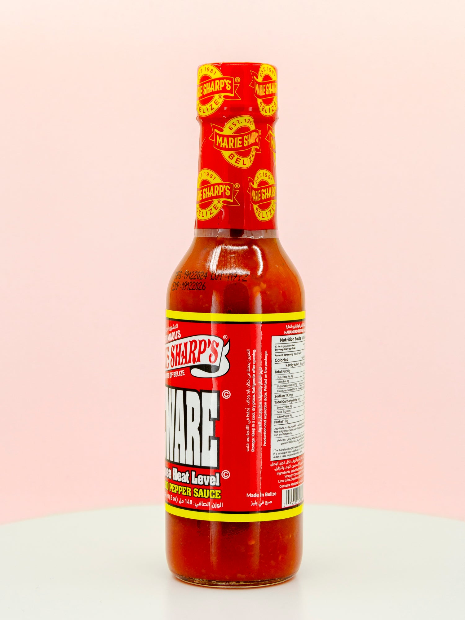 BEWARE Habanero Pepper Hot Sauce