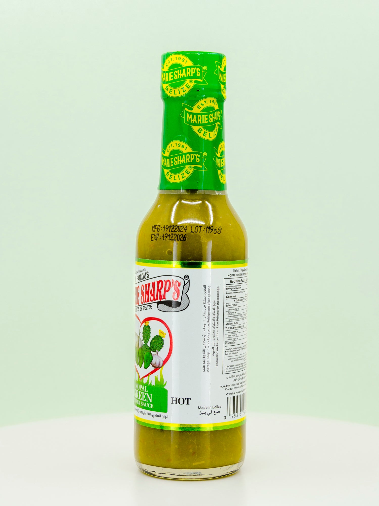 Nopal Green Pepper Hot Sauce