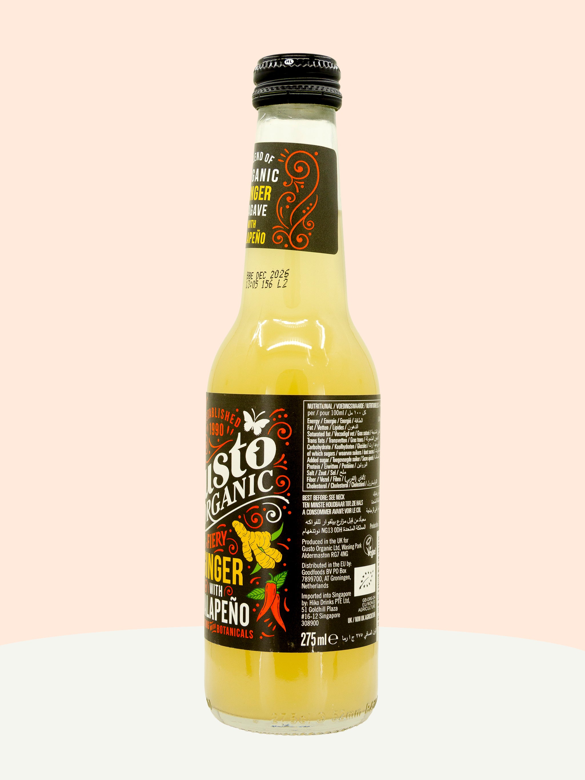 Fiery Ginger &amp; Jalapeño Sparkling Drink