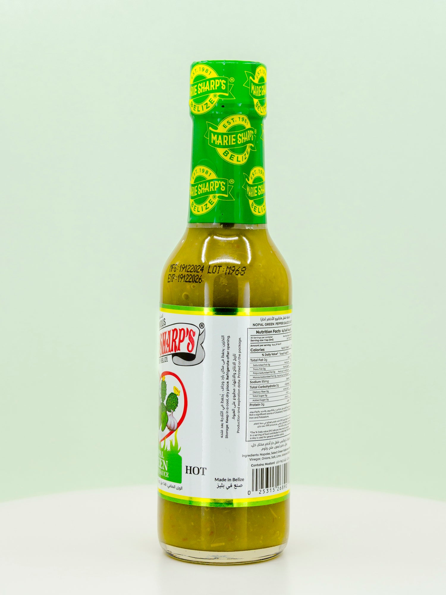 Nopal Green Pepper Hot Sauce