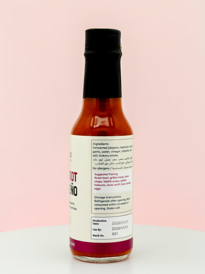 CHARRED Beetroot Jalapeno Hot Sauce