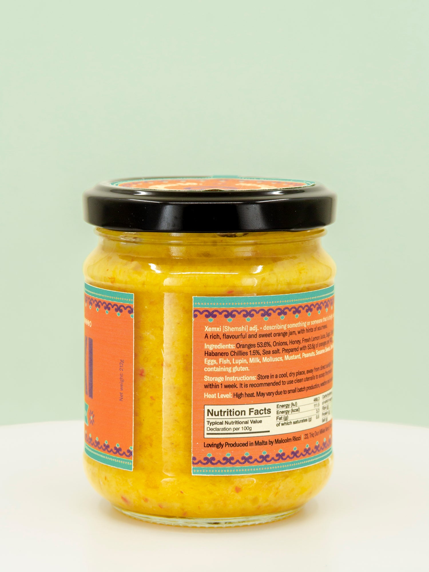 Xemxi Orange Habanero Jam