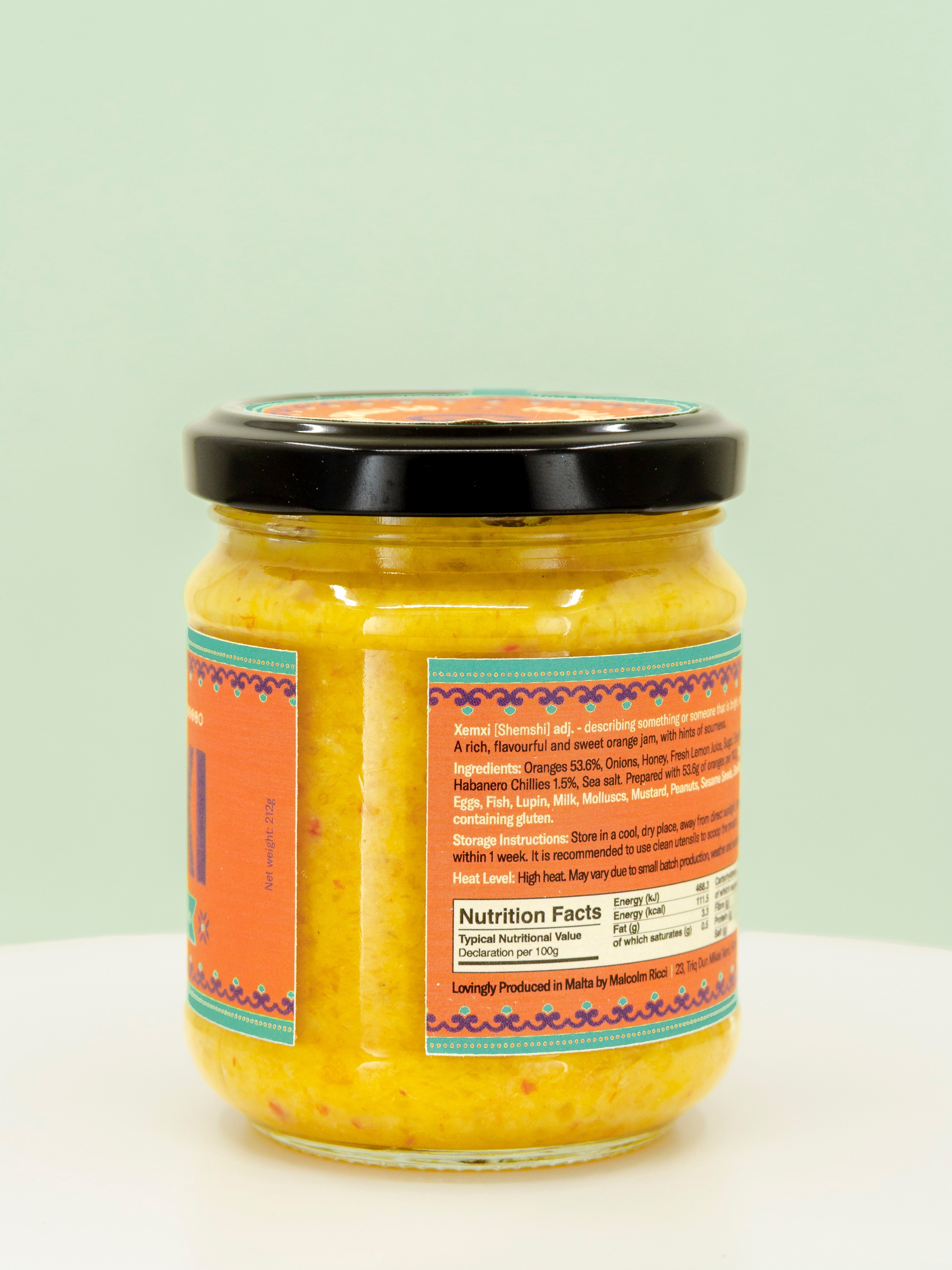 Xemxi Orange Habanero Jam