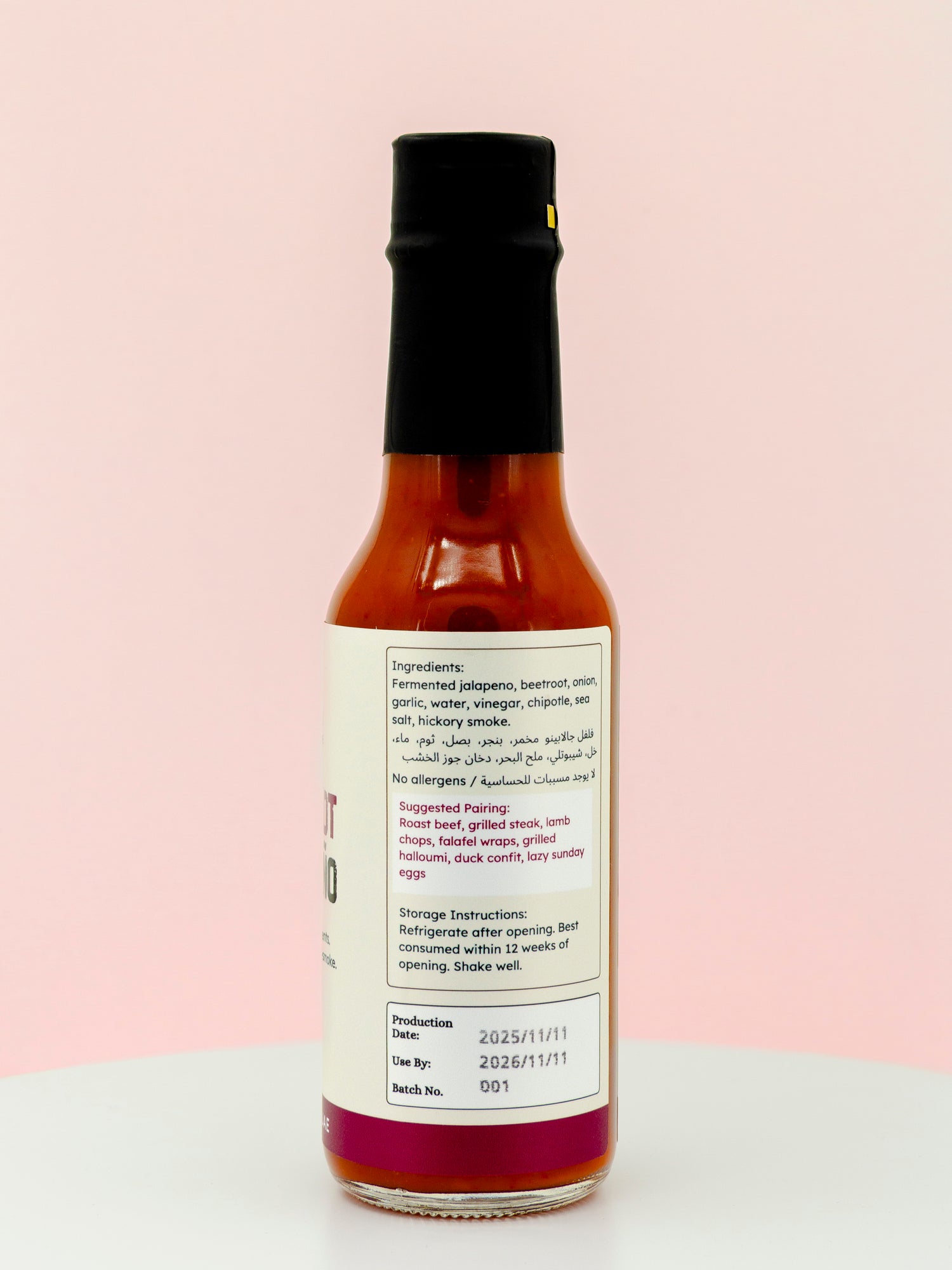 CHARRED Beetroot Jalapeno Hot Sauce