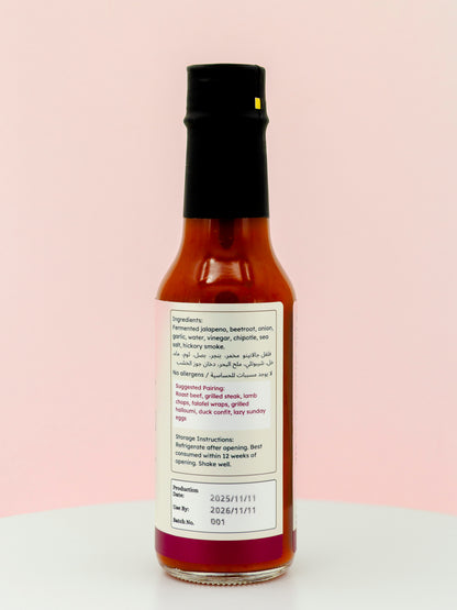 CHARRED Beetroot Jalapeno Hot Sauce