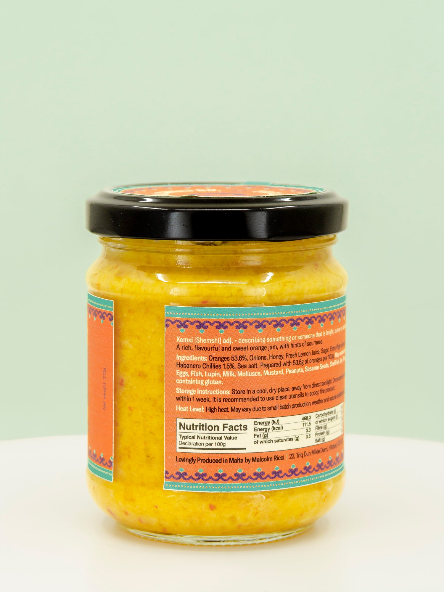 Xemxi Orange Habanero Jam