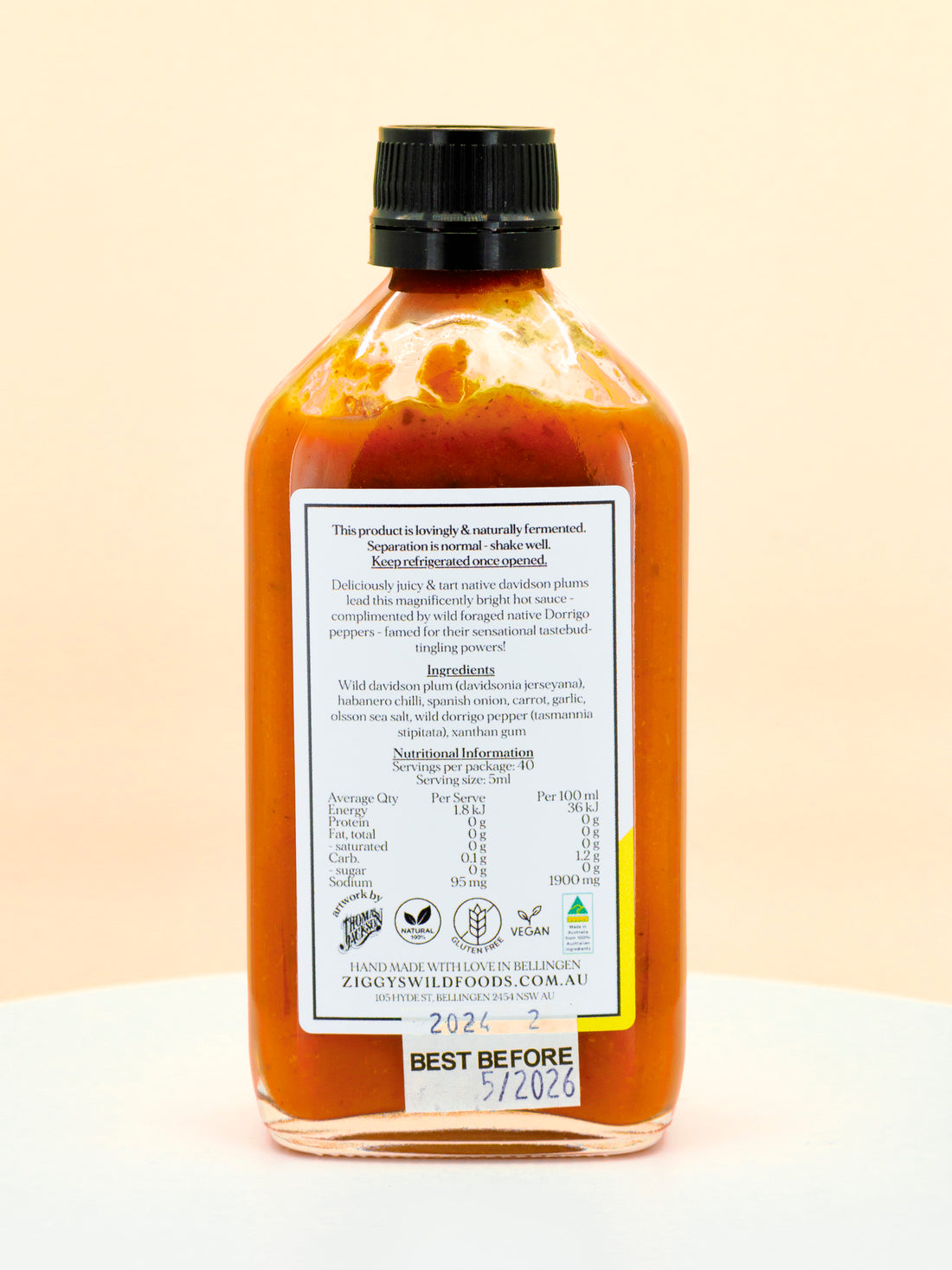 Native Davidson Plum &amp; Wild Dorrigo Hot Sauce