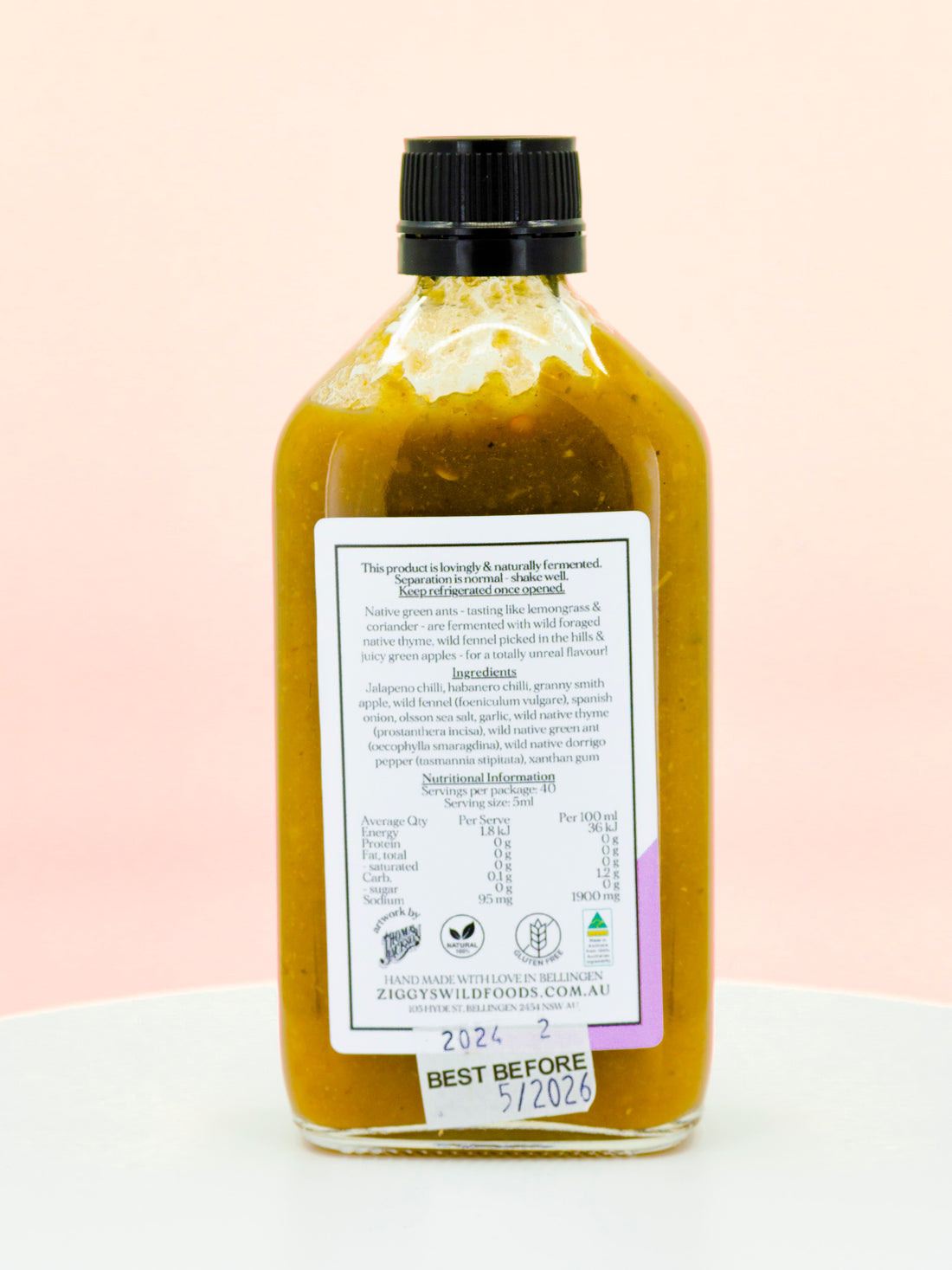 Native Green Ant Green Apple &amp; Wild Fennel Hot Sauce
